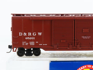 HO Scale Athearn 92437 D&RGW Rio Grande Railroad 50' Double Door Box Car #65201