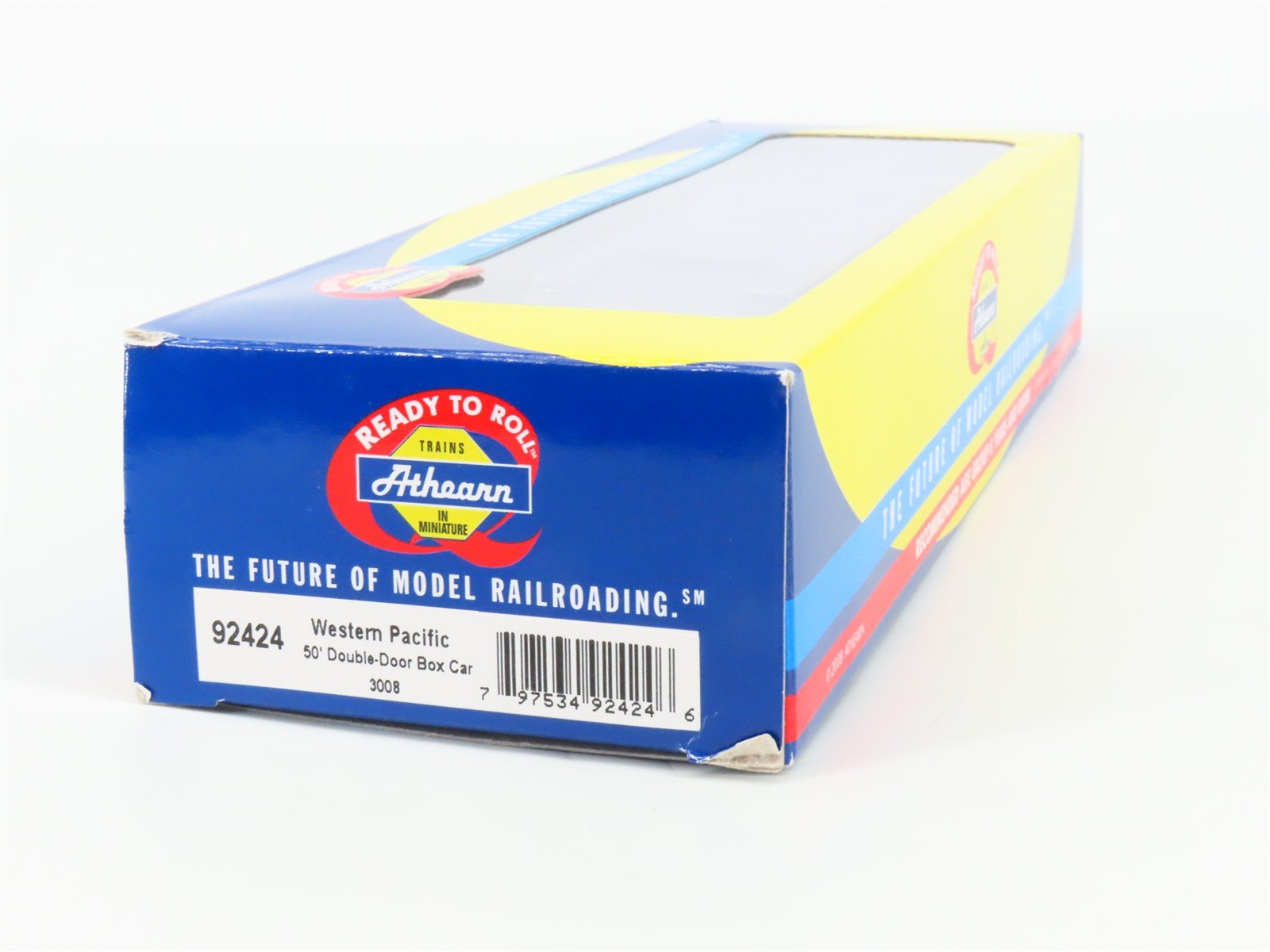 HO Scale Athearn 92424 WP Western Pacific Railroad 50' Double Door Box Car #3008