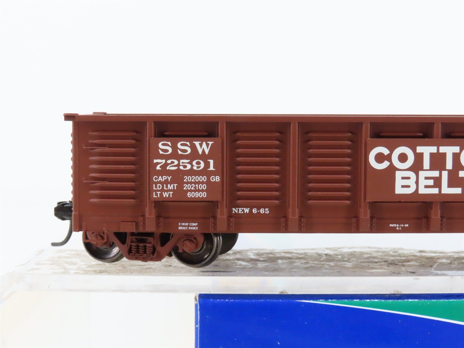 HO Scale ExactRail Express EX-1208-2 SSW Cotton Belt Open Gondola #72591