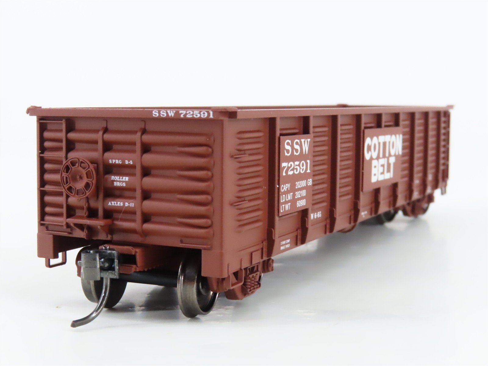 HO Scale ExactRail Express EX-1208-2 SSW Cotton Belt Open Gondola #72591