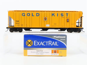 HO Scale ExactRail Platinum EP-80193-5 TLDX Gold Kist 3-Bay Covered Hopper #5622