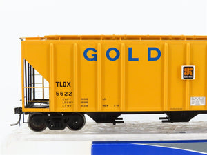 HO Scale ExactRail Platinum EP-80193-5 TLDX Gold Kist 3-Bay Covered Hopper #5622
