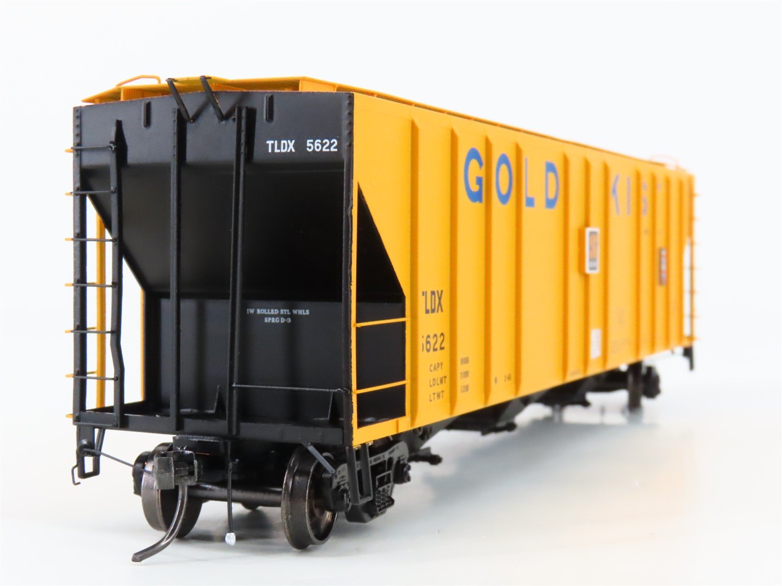HO Scale ExactRail Platinum EP-80193-5 TLDX Gold Kist 3-Bay Covered Hopper #5622