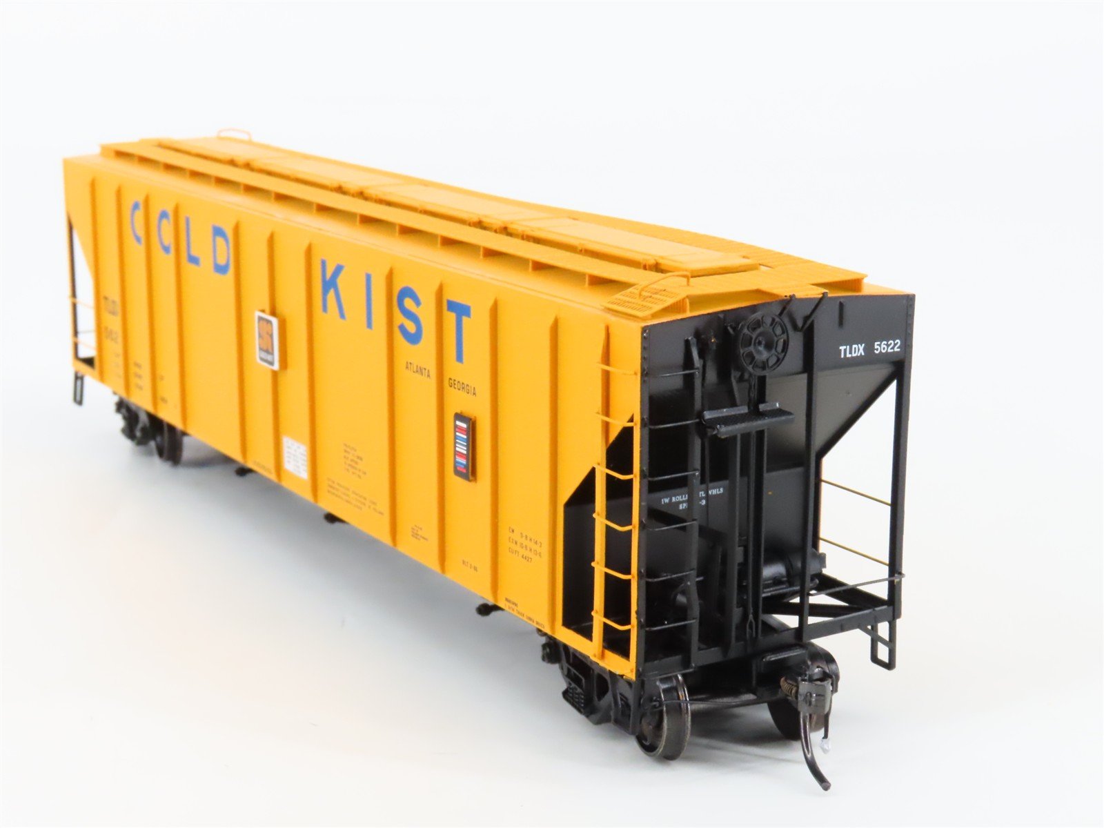 HO Scale ExactRail Platinum EP-80193-5 TLDX Gold Kist 3-Bay Covered Hopper #5622