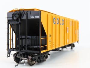 HO Scale ExactRail Platinum EP-80193-5 TLDX Gold Kist 3-Bay Covered Hopper #5622