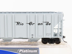 HO Scale ExactRail Platinum EP-80195-6 D&RGW Rio Grande Covered Hopper #15055