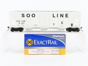 HO Scale ExactRail Platinum EP-80190-1 SOO Line 3-Bay Covered Hopper #70231