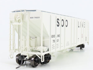 HO Scale ExactRail Platinum EP-80190-1 SOO Line 3-Bay Covered Hopper #70231