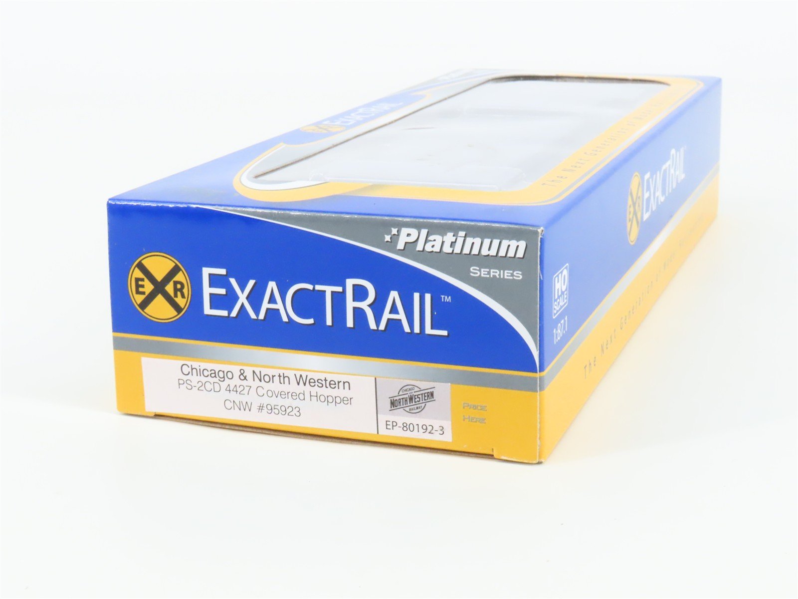 HO ExactRail Platinum EP-80192-3 CNW Chicago & North Western 3-Bay Hopper #95923