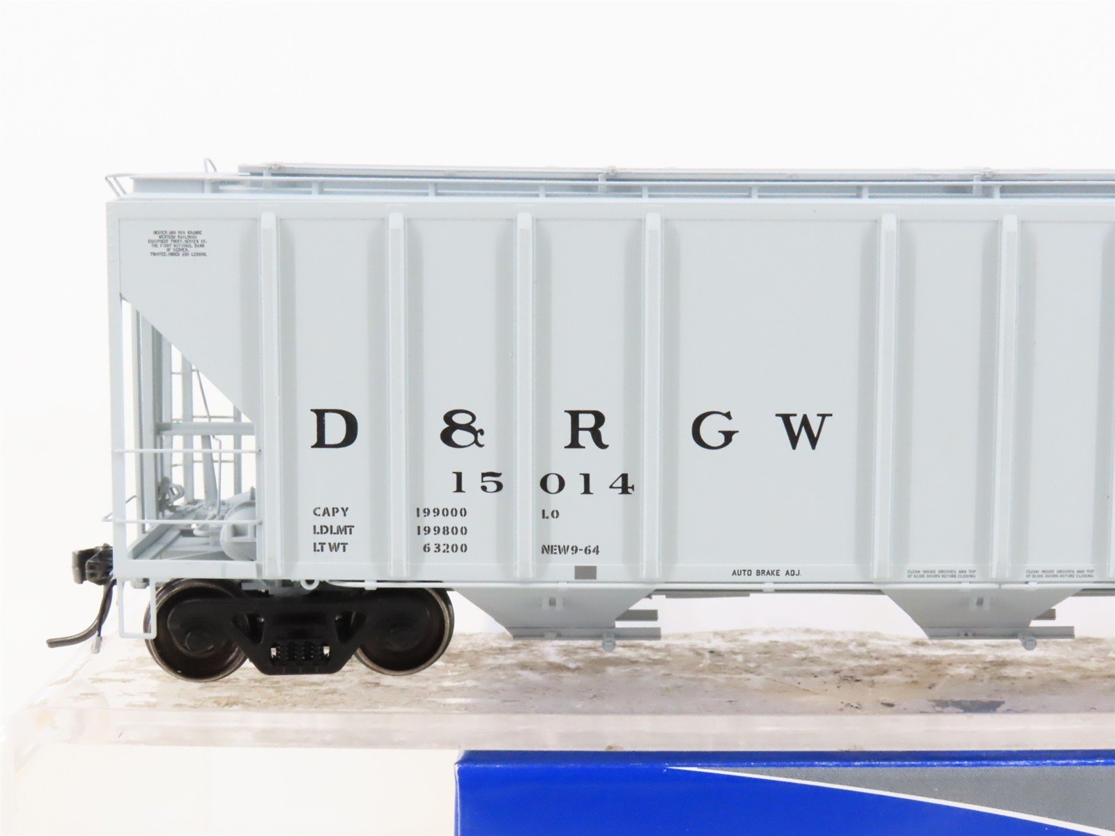 HO Scale ExactRail Platinum EP-80195-2 D&RGW Rio Grande 3-Bay Hopper #15014