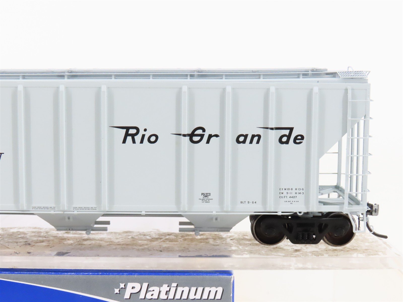 HO Scale ExactRail Platinum EP-80195-2 D&RGW Rio Grande 3-Bay Hopper #15014
