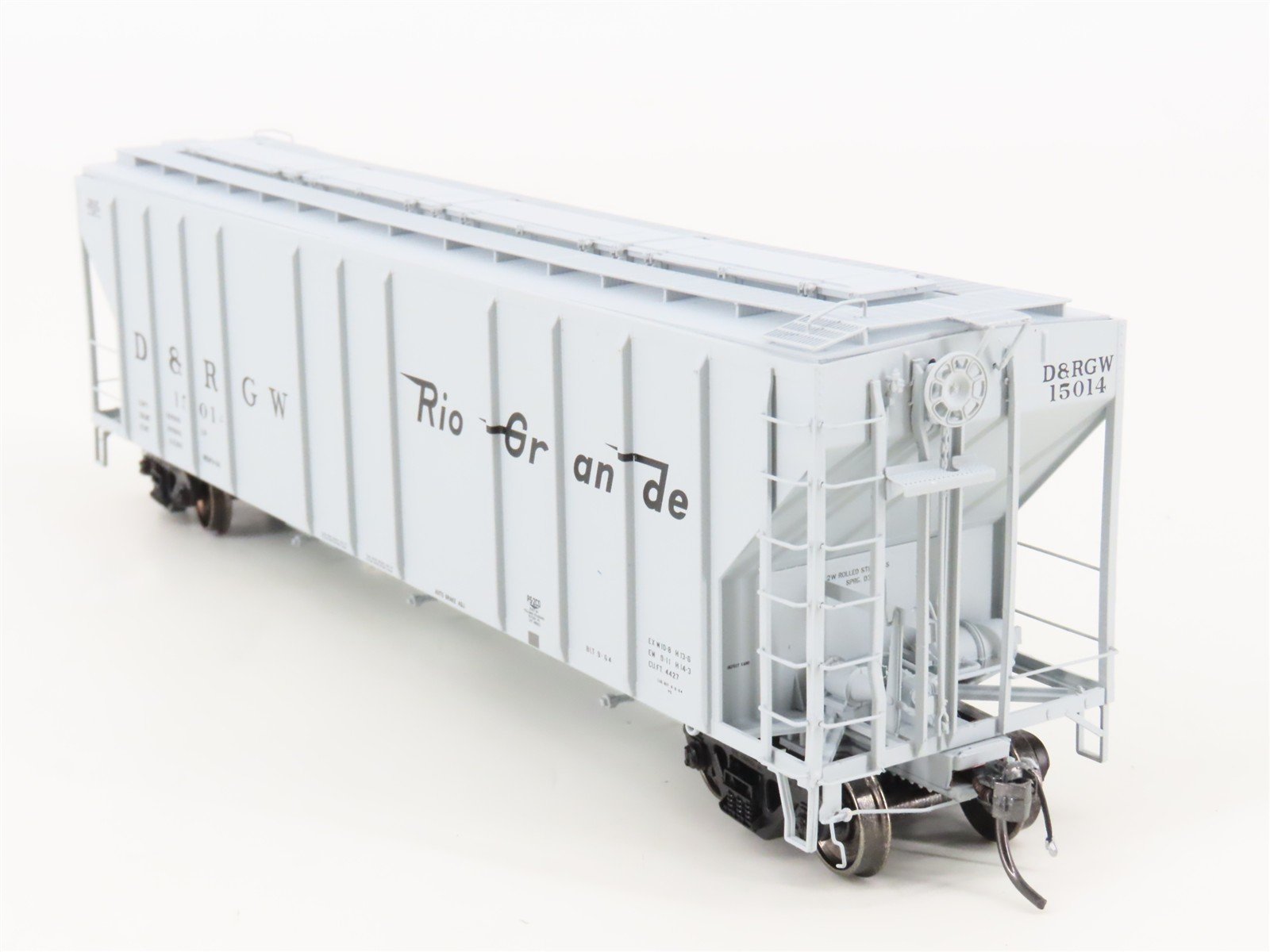 HO Scale ExactRail Platinum EP-80195-2 D&RGW Rio Grande 3-Bay Hopper #15014
