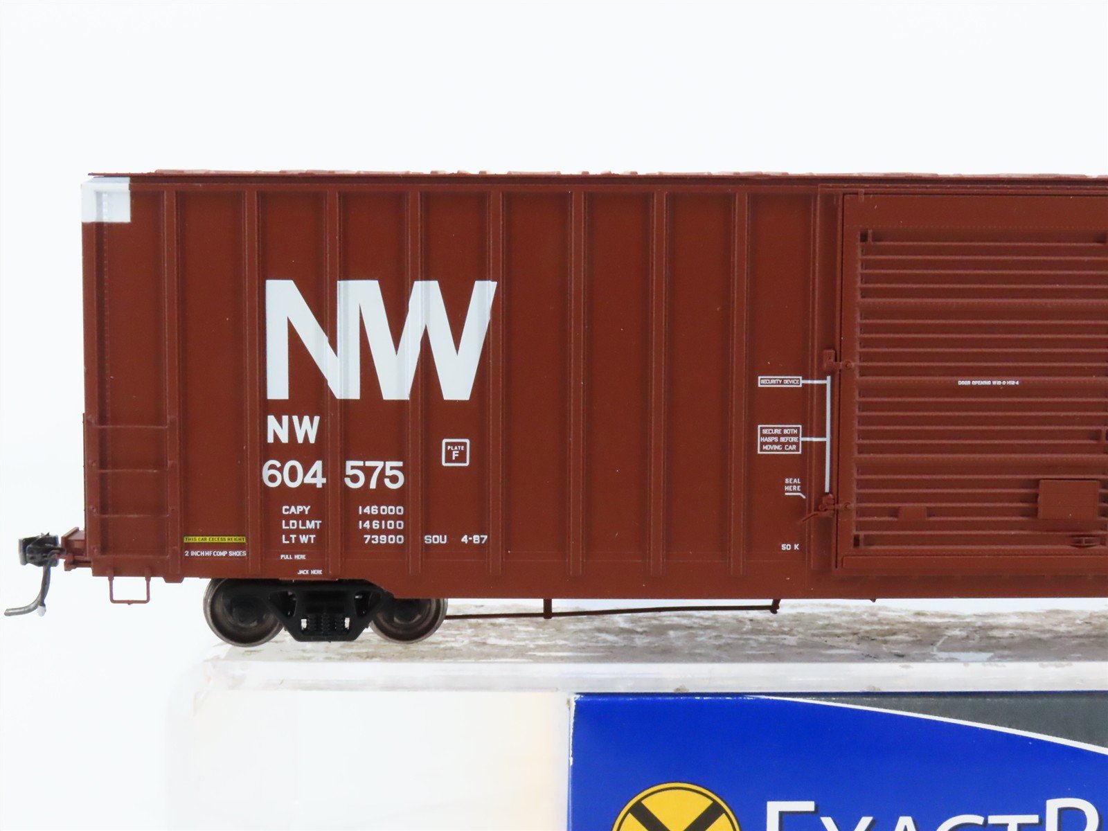 HO Scale ExactRail Platinum EP-80411-4 NW Norfolk & Western Box Car #604575