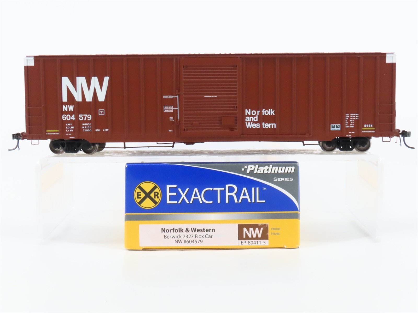 HO Scale ExactRail Platinum EP-80411-5 NW Norfolk & Western Box Car #604579