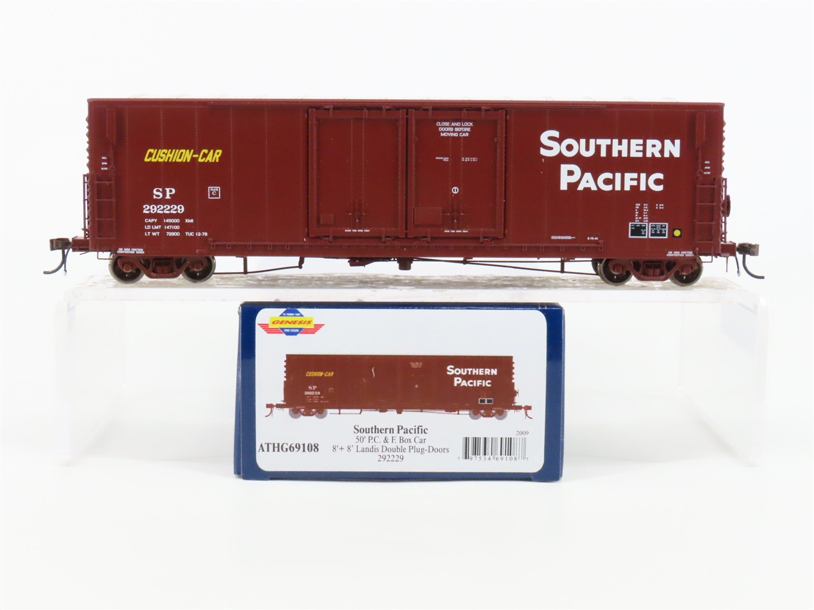 HO Scale Athearn Genesis ATHG69108 SP Southern Pacific 50' Box Car #292229