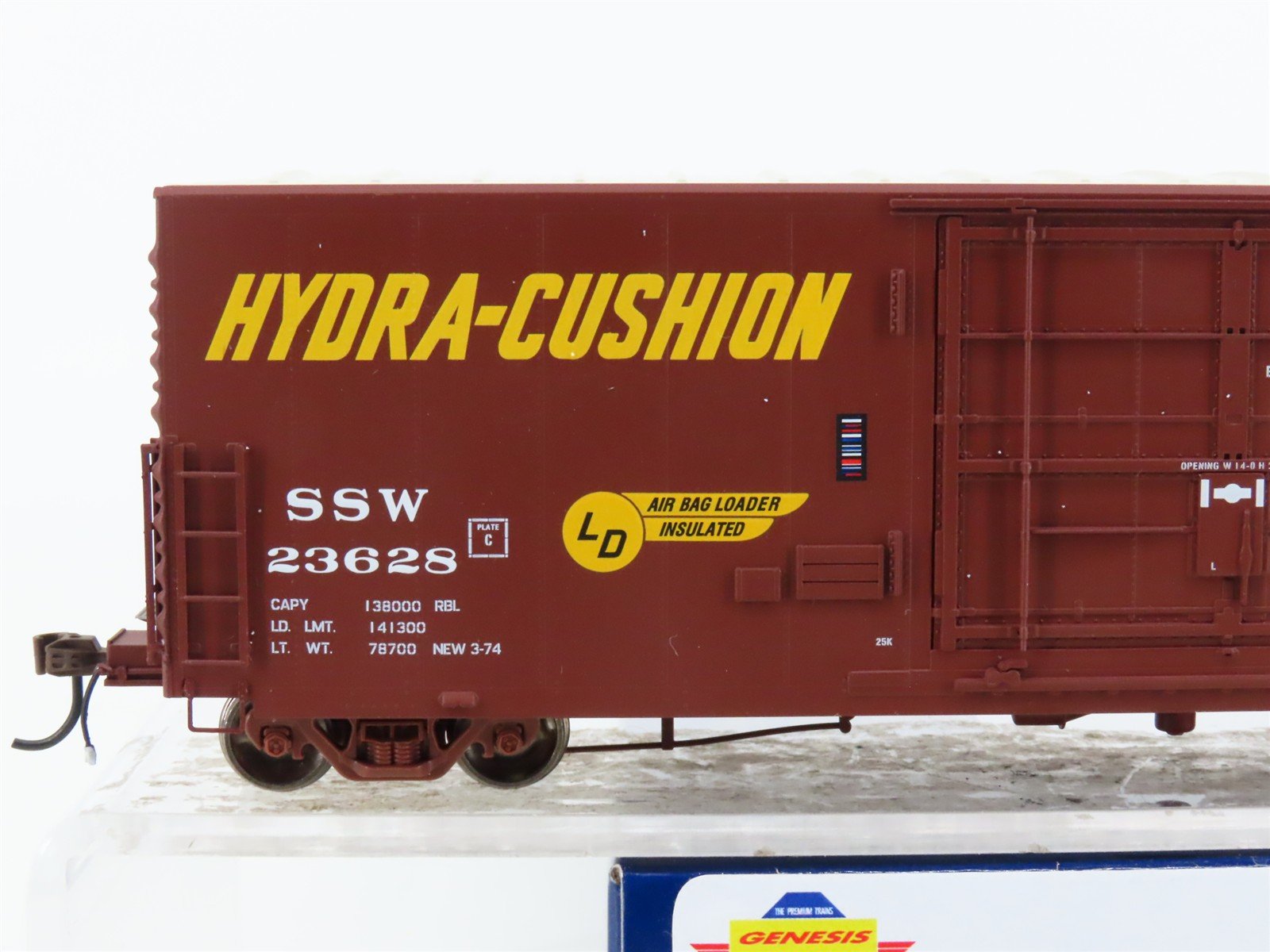 HO Scale Athearn Genesis ATHG26835 SSW Cotton Belt 50' Plug Door Box Car #23628