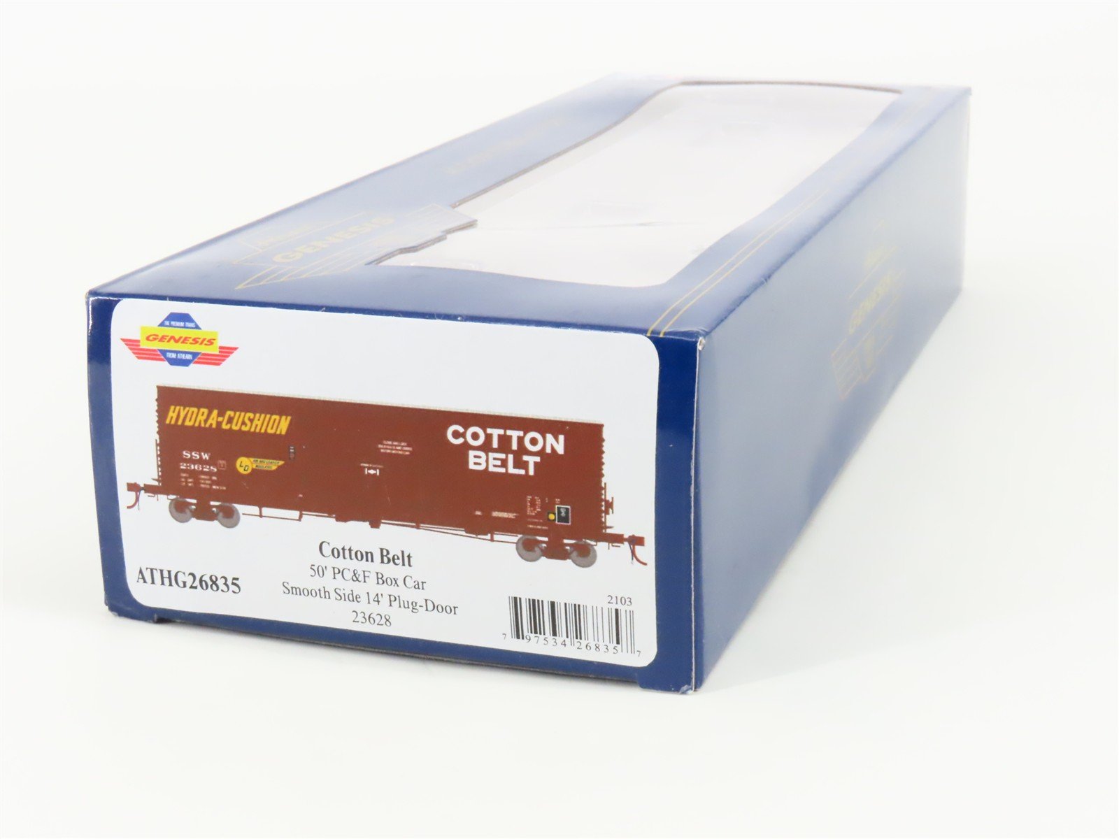 HO Scale Athearn Genesis ATHG26835 SSW Cotton Belt 50' Plug Door Box Car #23628