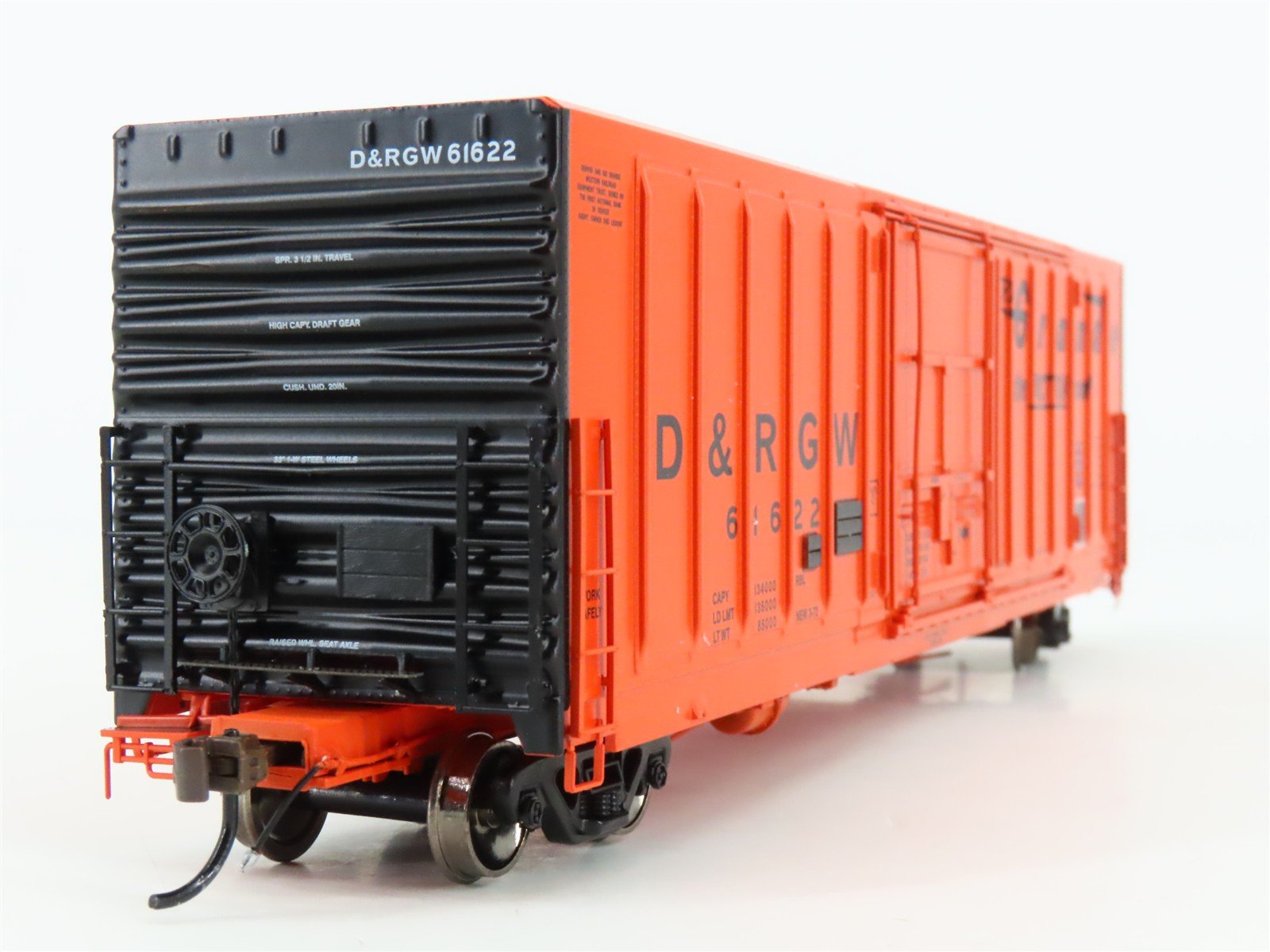 HO Scale Athearn Genesis ATHG26813 D&RGW Rio Grande 50' Plug Door Box Car #61622