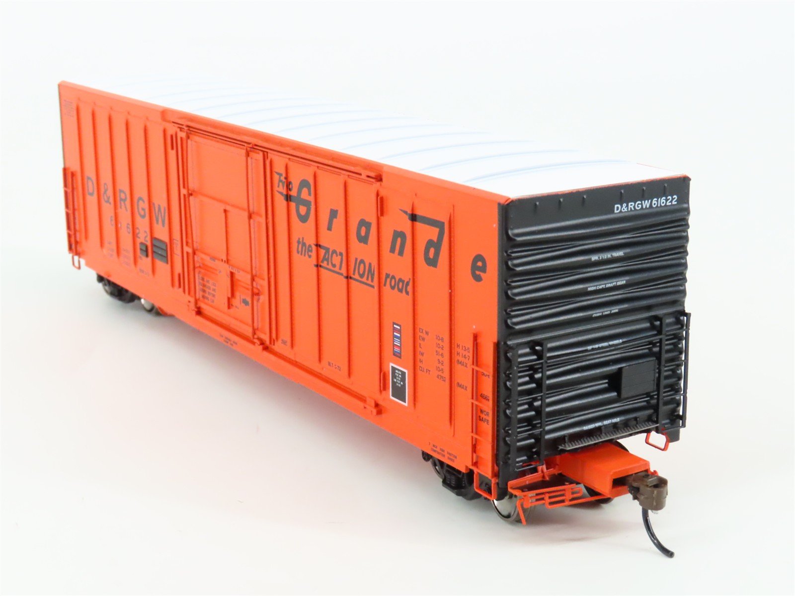 HO Scale Athearn Genesis ATHG26813 D&RGW Rio Grande 50' Plug Door Box Car #61622