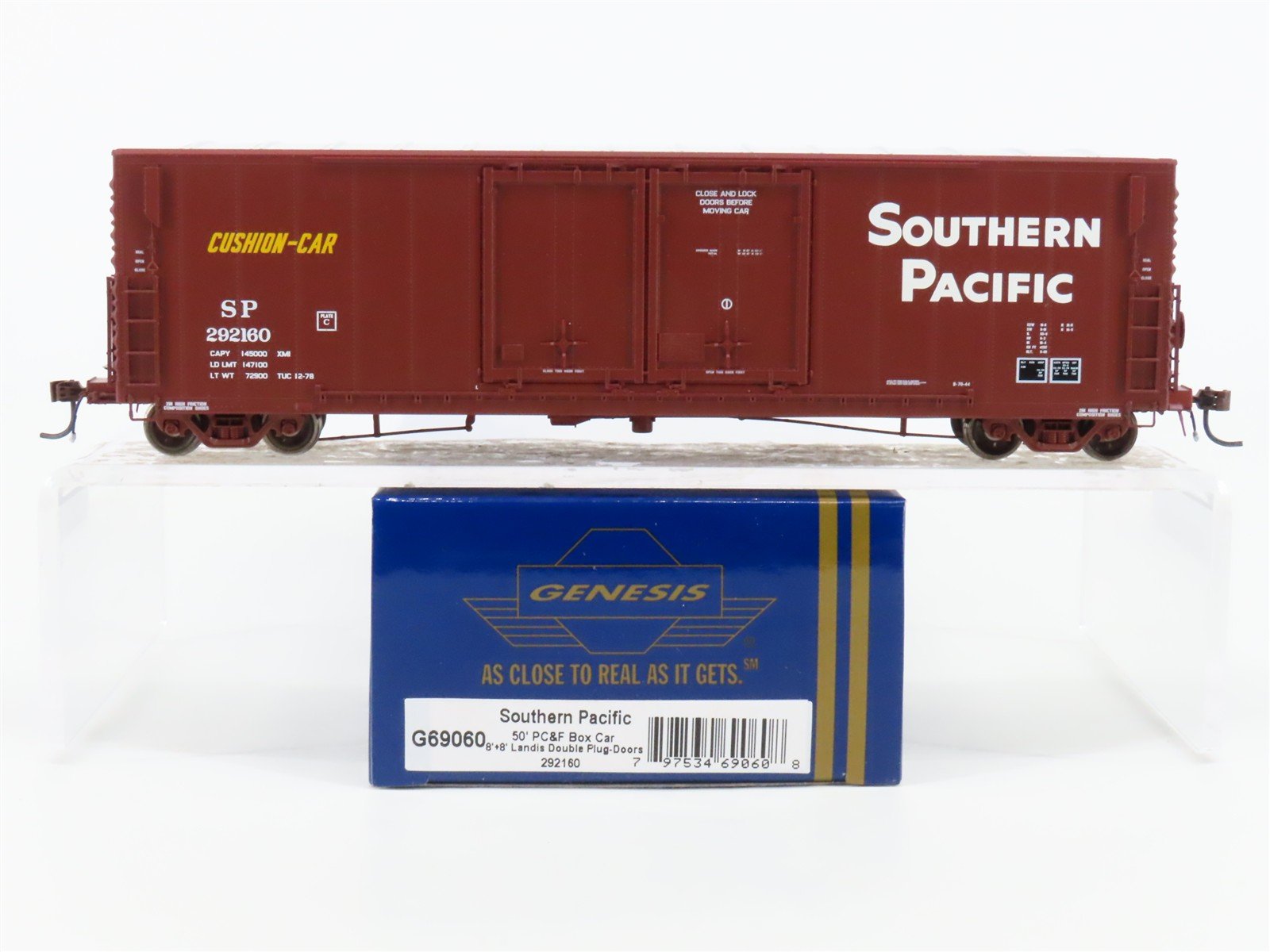 HO Scale Athearn Genesis G69060 SP Southern Pacific Railroad 50' Box Car #292160
