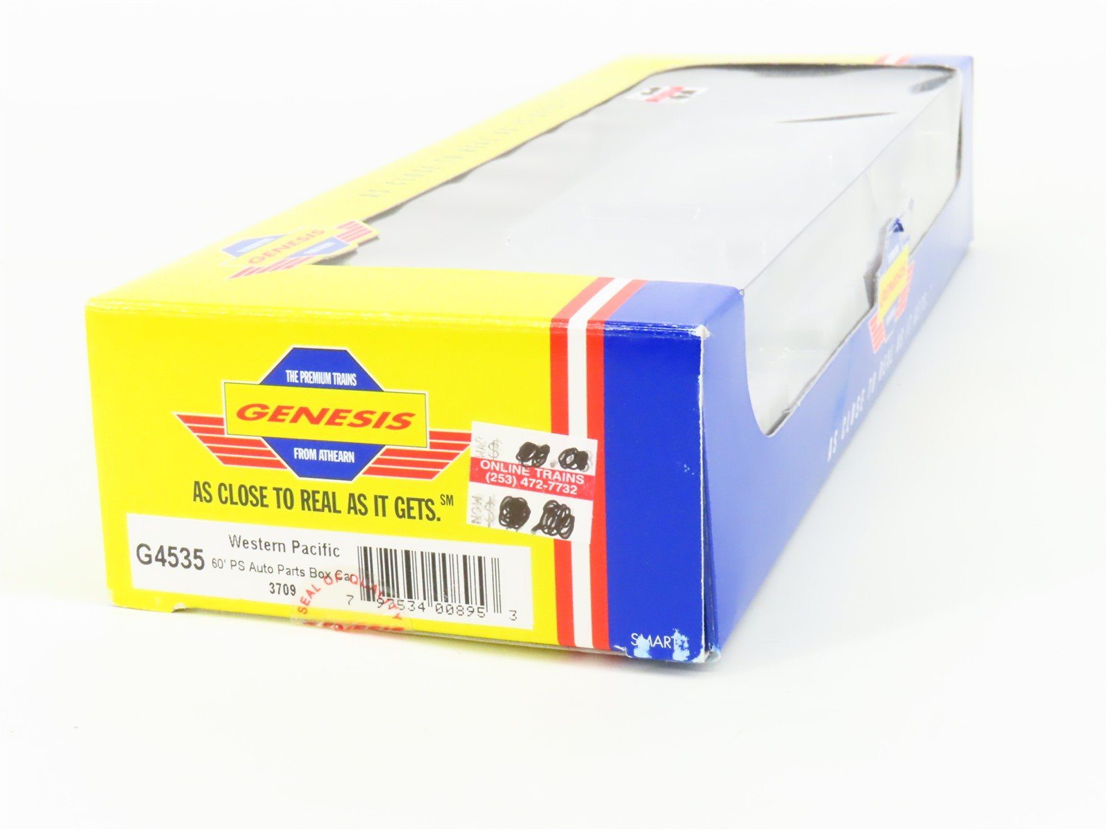 HO Scale Athearn Genesis G4535 WP Western Pacific 60' Auto Parts Box Car #3709