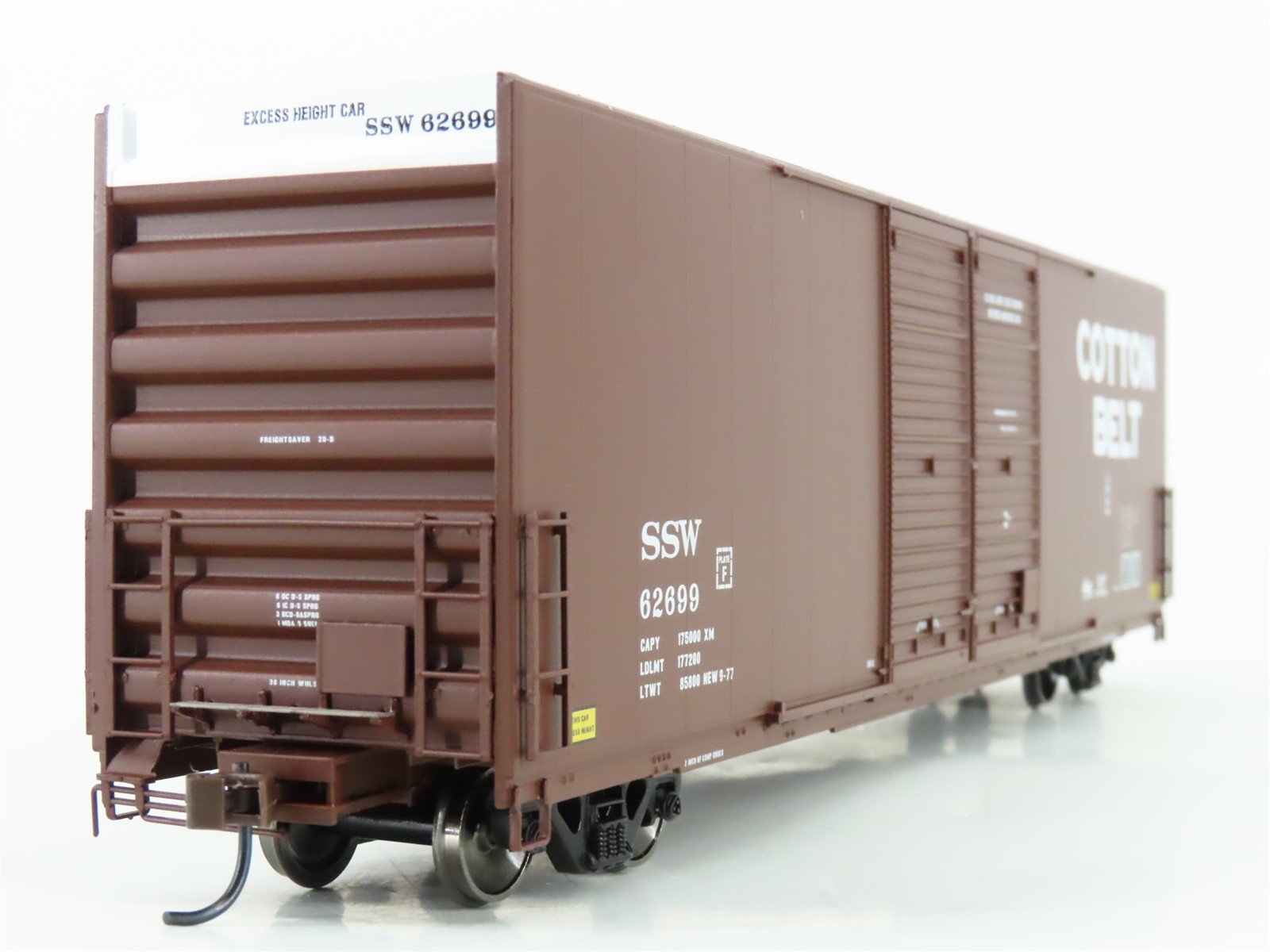 HO Scale Athearn Genesis G4134 SSW Cotton Belt 60' Double Door Box Car #62699