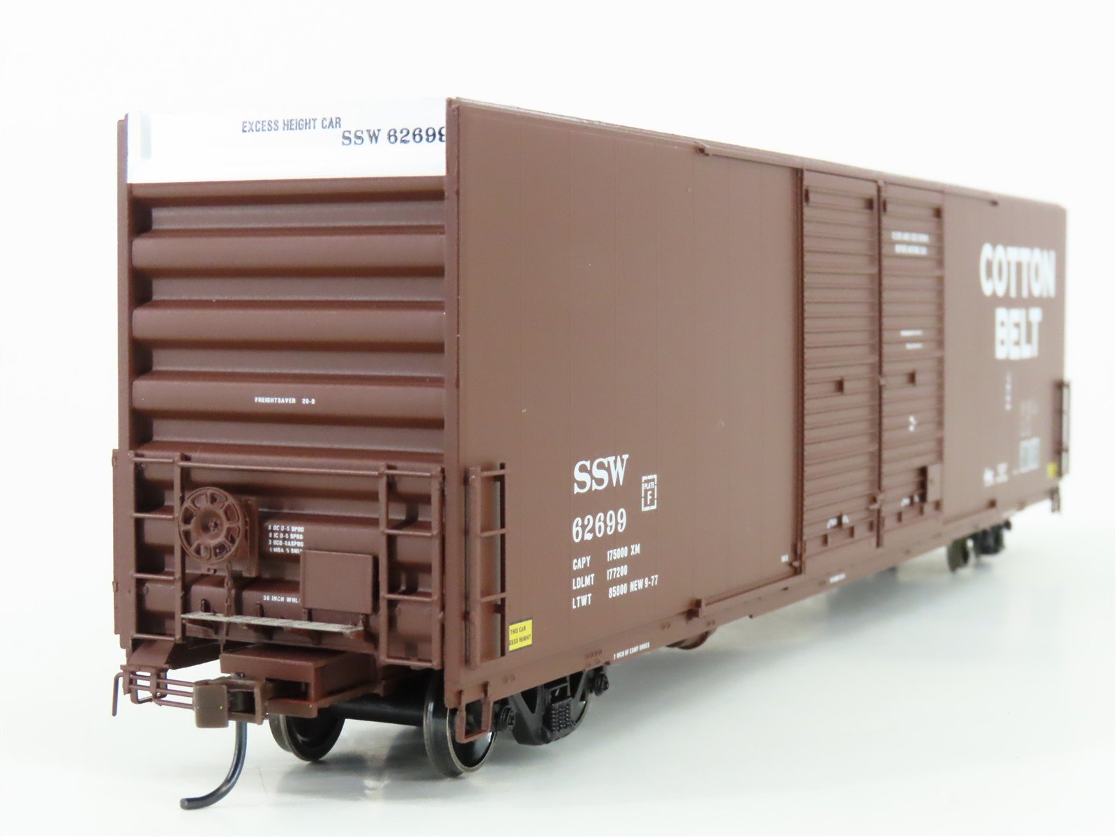 HO Scale Athearn Genesis G4134 SSW Cotton Belt 60' Double Door Box Car #62699