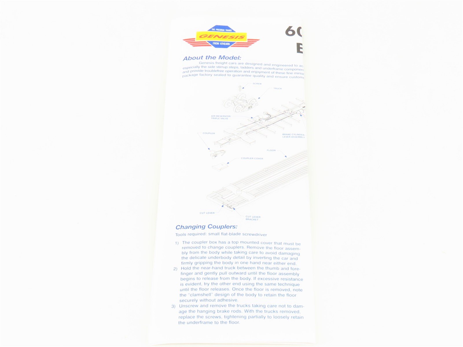HO Scale Athearn Genesis G4134 SSW Cotton Belt 60' Double Door Box Car #62699
