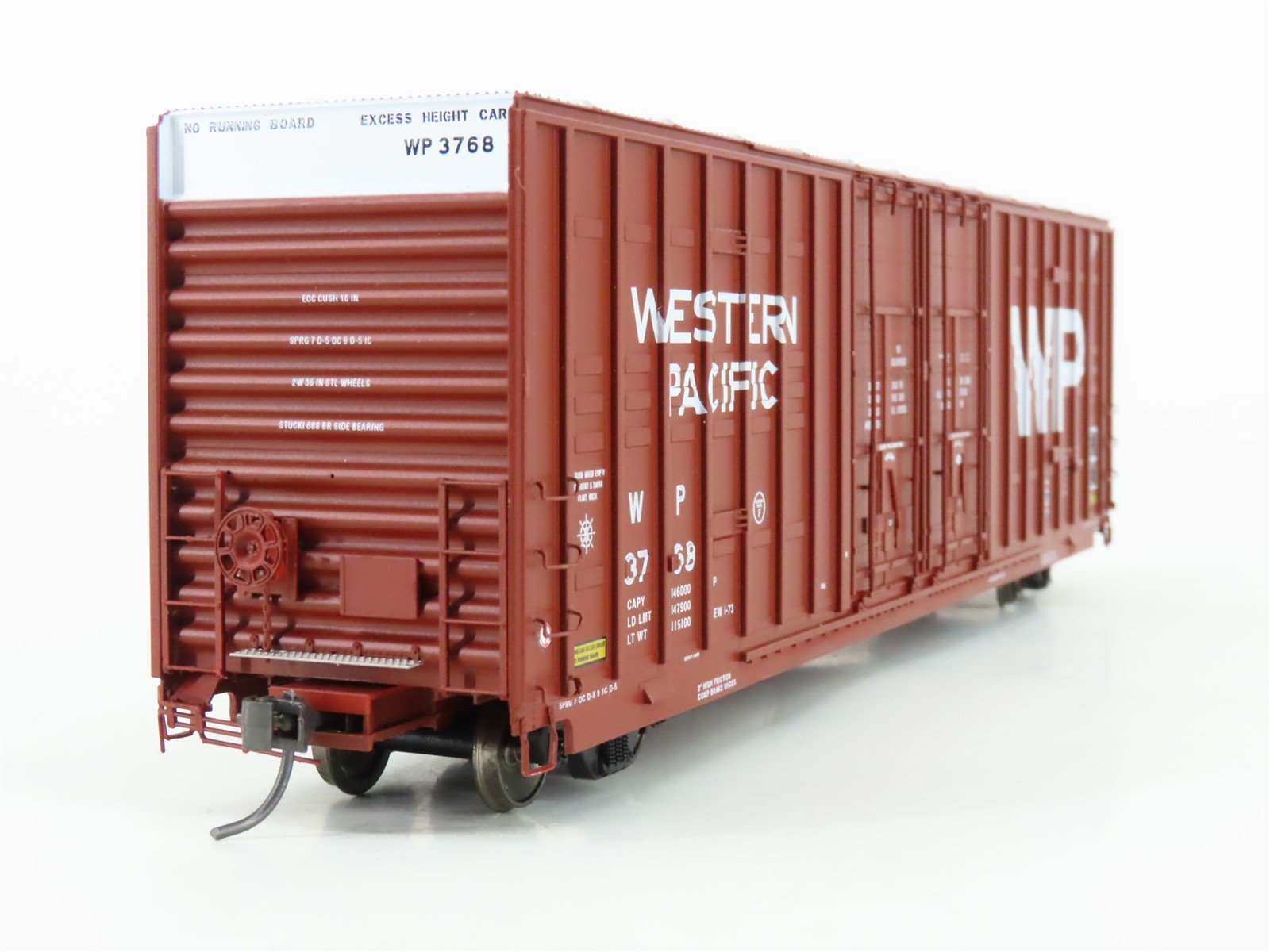 HO Scale Athearn Genesis OG4001 WP Western Pacific 60' Double Door Box Car #3768