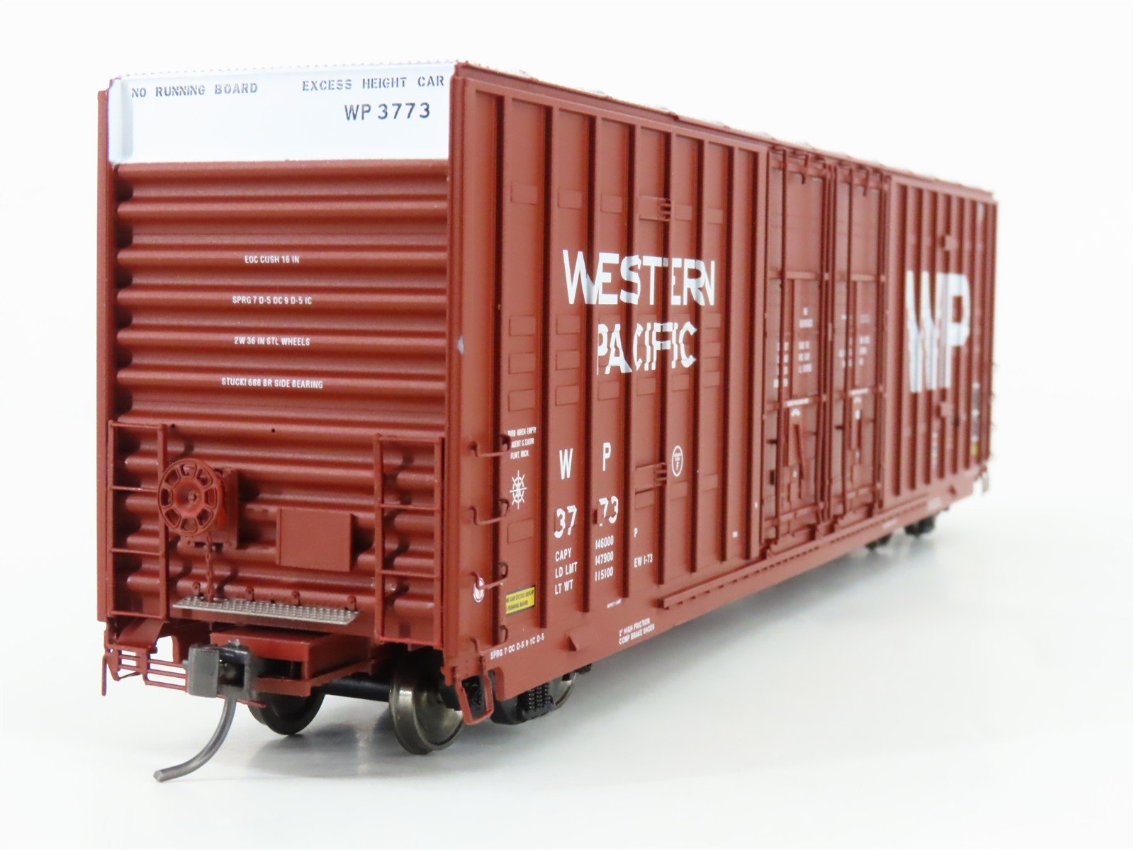 HO Athearn Genesis OG4002 WP Western Pacific 60' Double Plug Door Box Car #3773