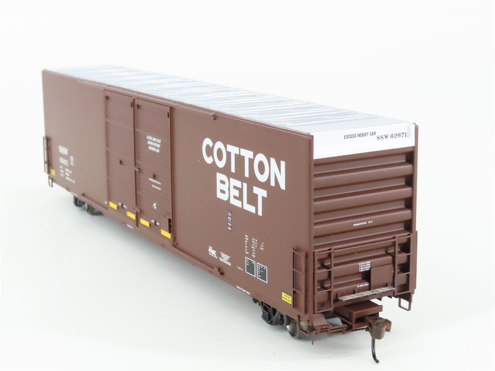 HO Scale Athearn Genesis G4133 SSW Cotton Belt 60' Double Door Box Car #62671