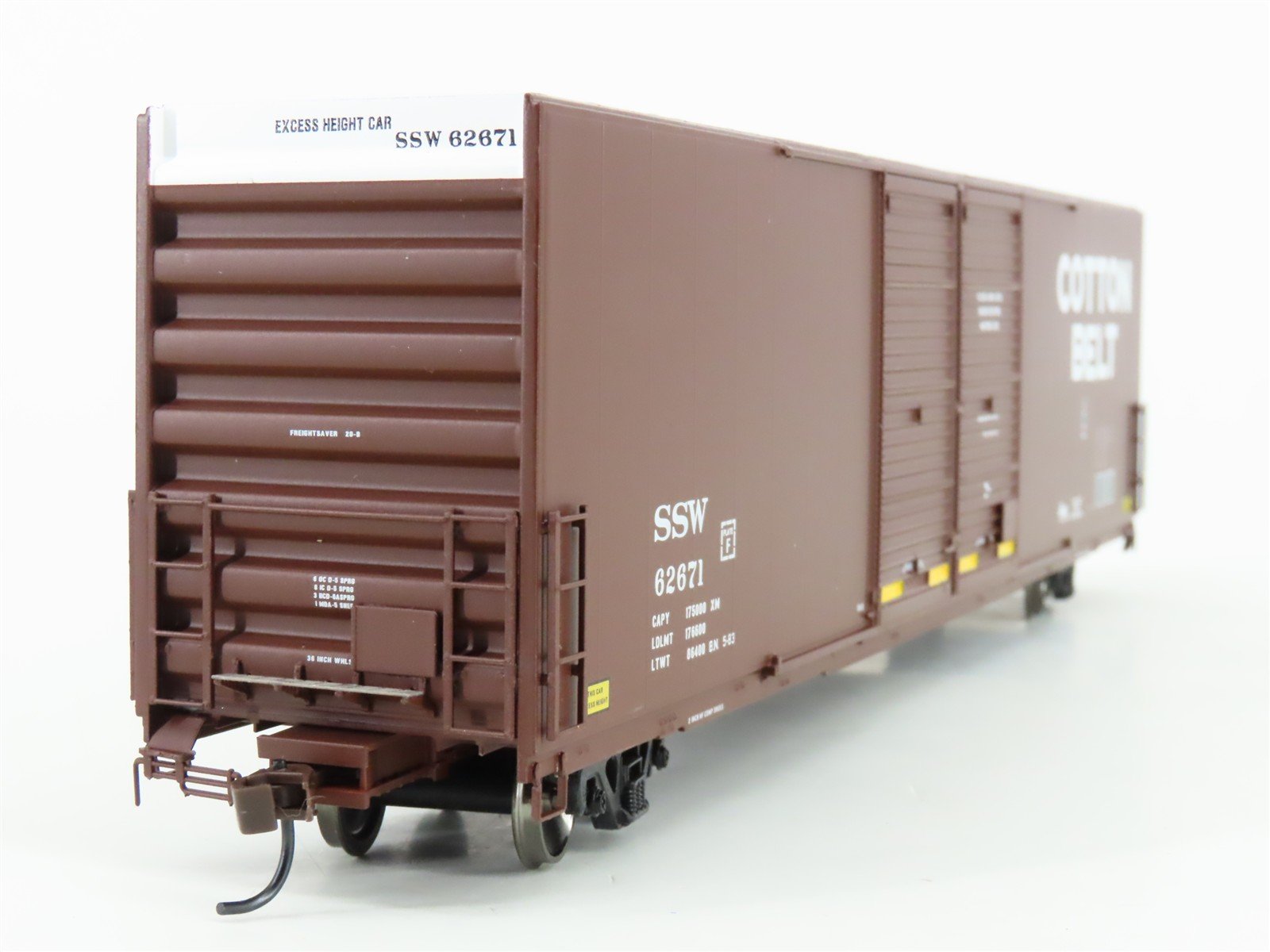 HO Scale Athearn Genesis G4133 SSW Cotton Belt 60' Double Door Box Car #62671