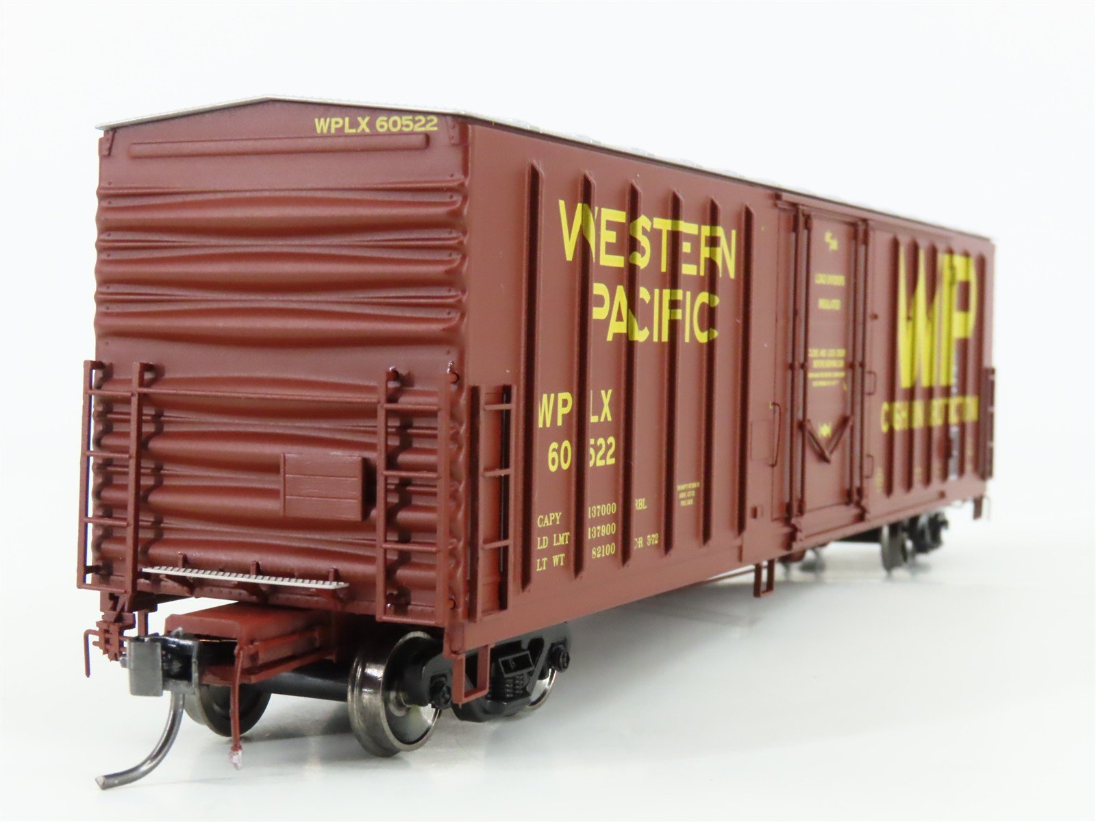 HO Scale Athearn Genesis G4450 WPLX Western Pacific Railroad 50' Box Car #60522