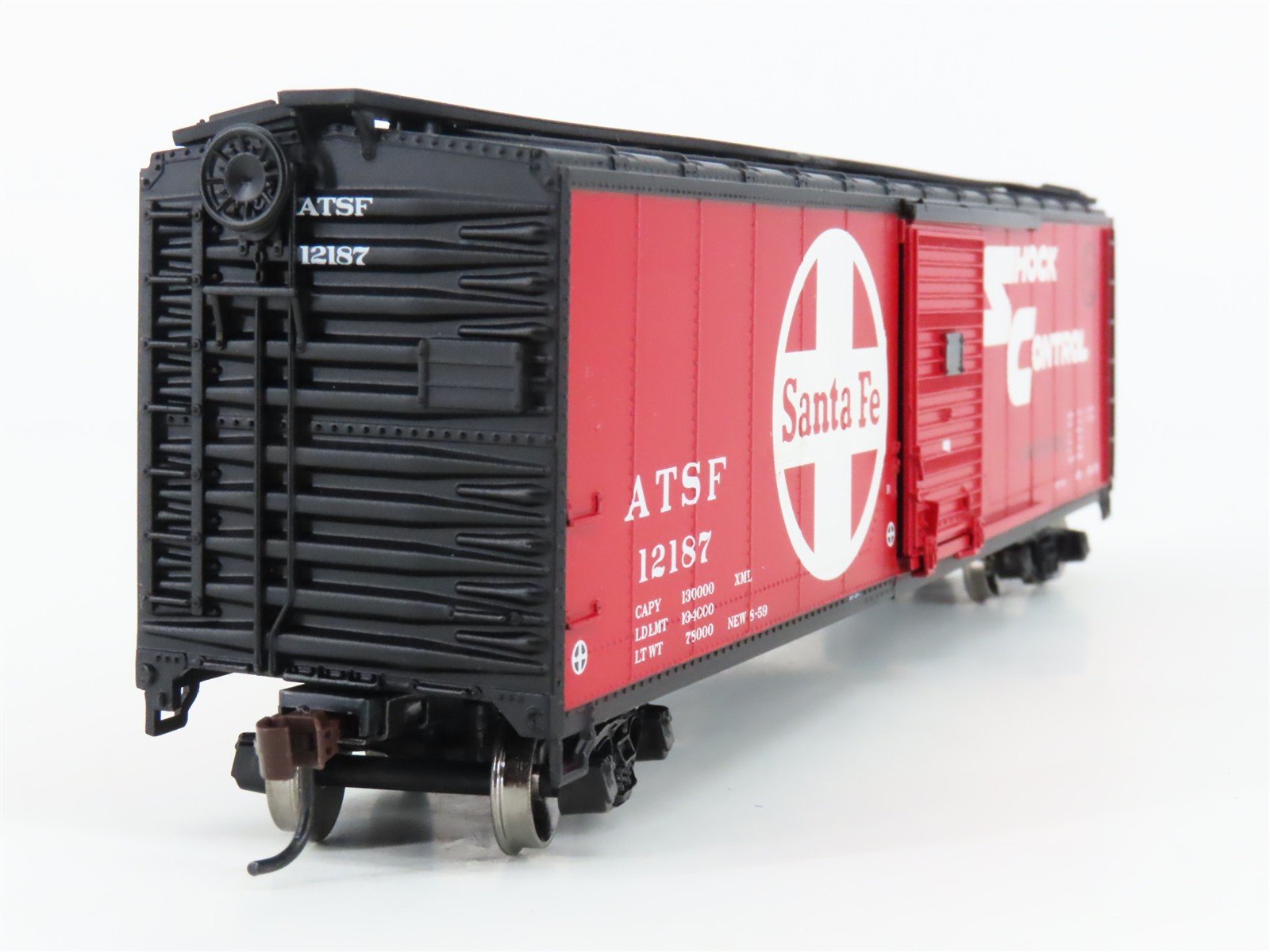 HO Scale Athearn 70782 ATSF Santa Fe Railroad 50' Single Door Box Car #12187