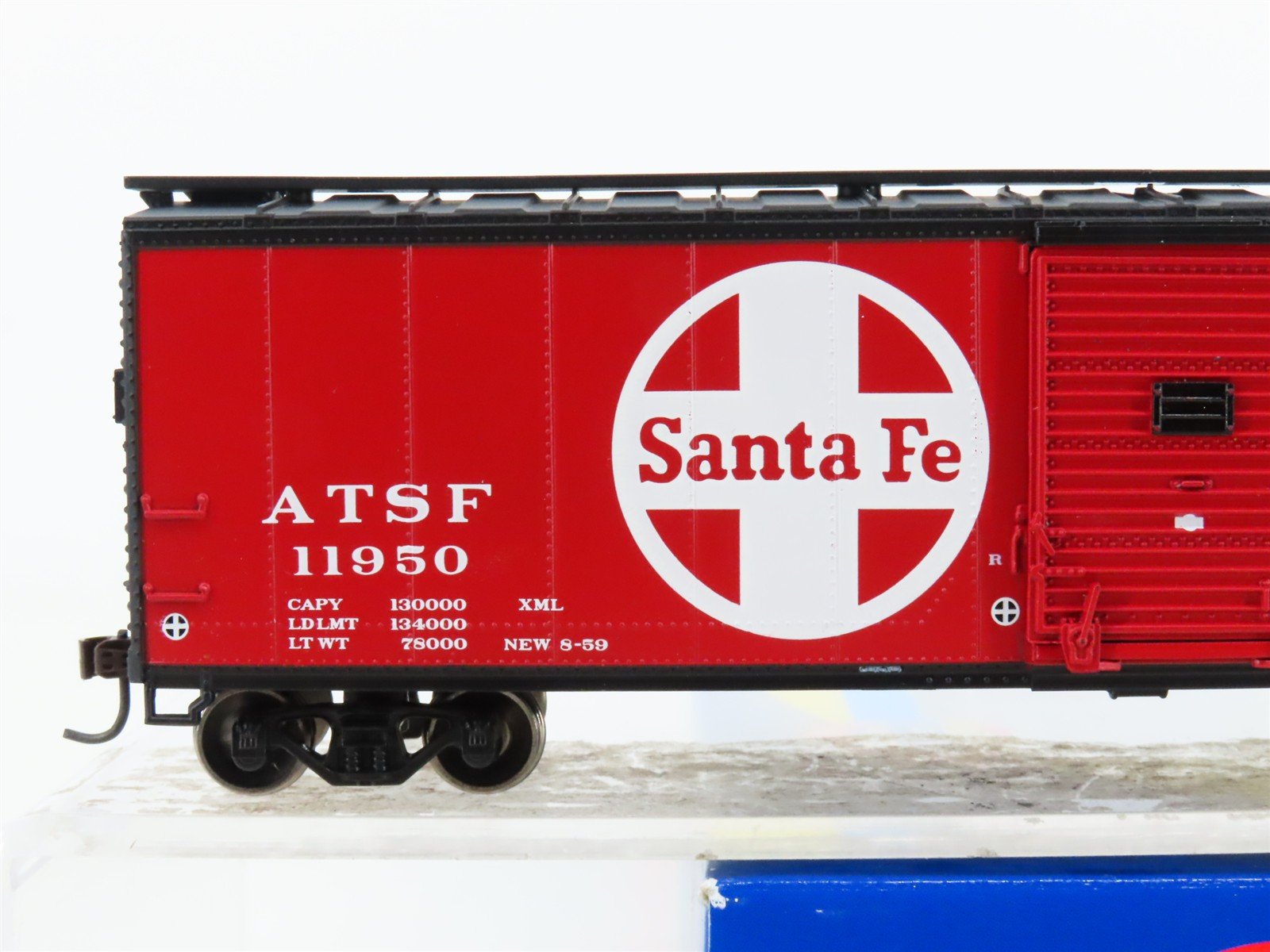 HO Scale Athearn 70781 ATSF Santa Fe Railroad 50' Single Door Box Car #11950