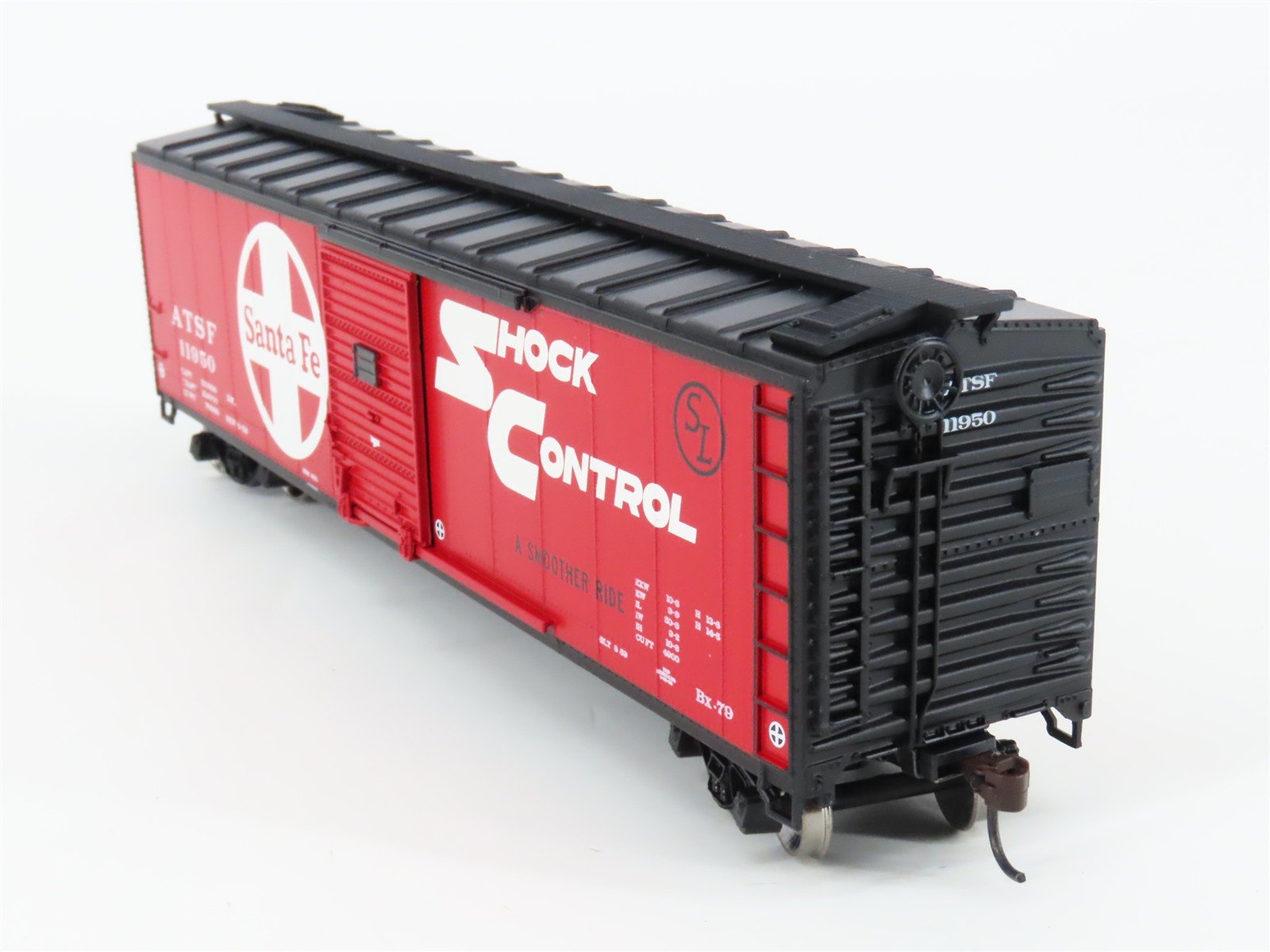 HO Scale Athearn 70781 ATSF Santa Fe Railroad 50' Single Door Box Car #11950