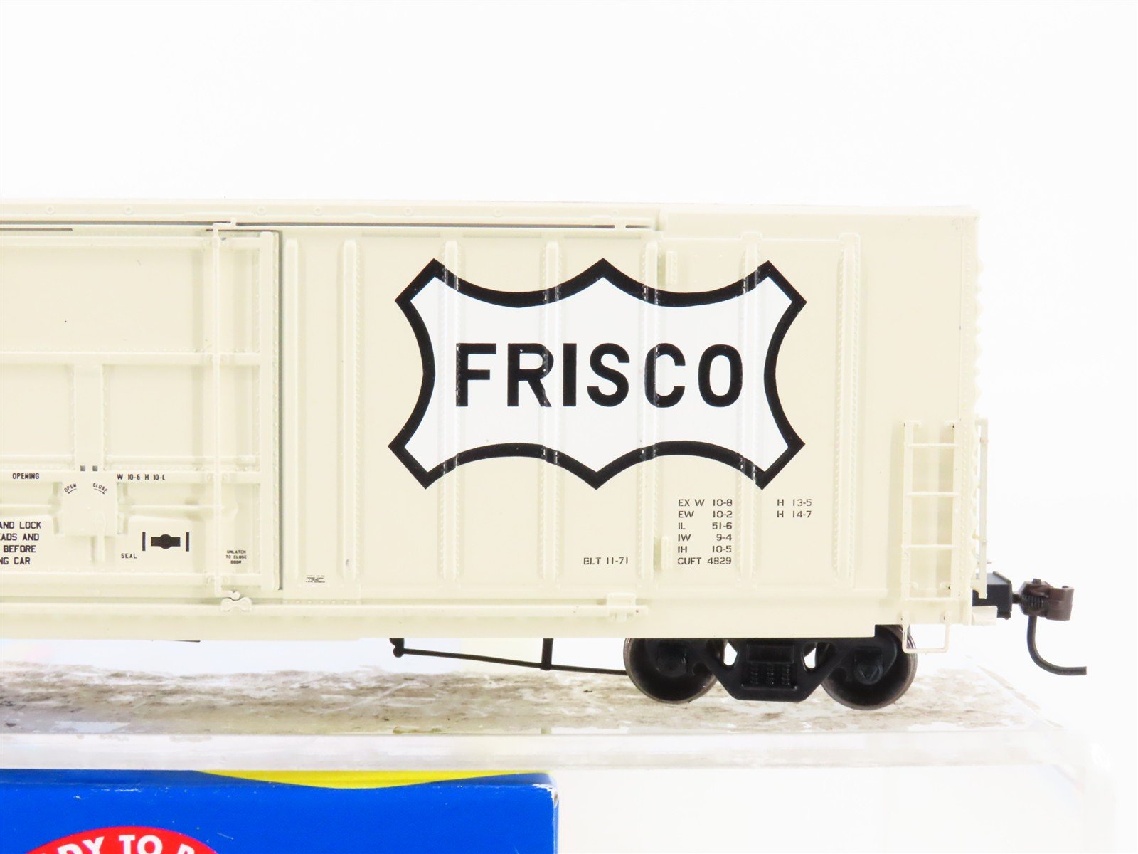 HO Scale Athearn 88908 SL-SF Frisco Railroad 50' Plug Door Box Car #600289