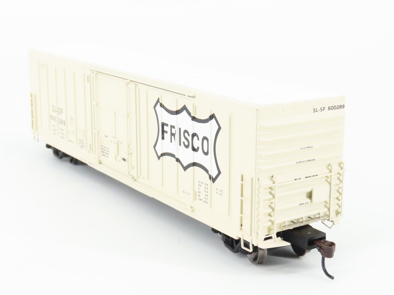 HO Scale Athearn 88908 SL-SF Frisco Railroad 50' Plug Door Box Car #600289