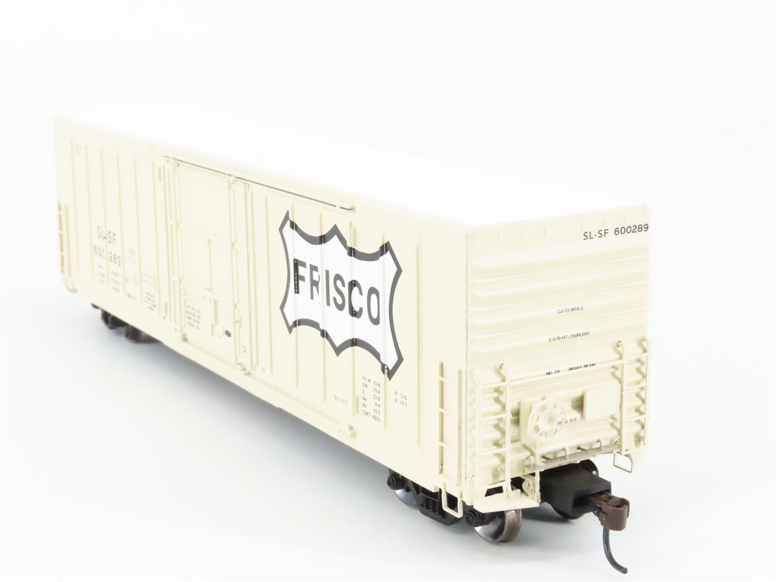 HO Scale Athearn 88908 SL-SF Frisco Railroad 50' Plug Door Box Car #600289