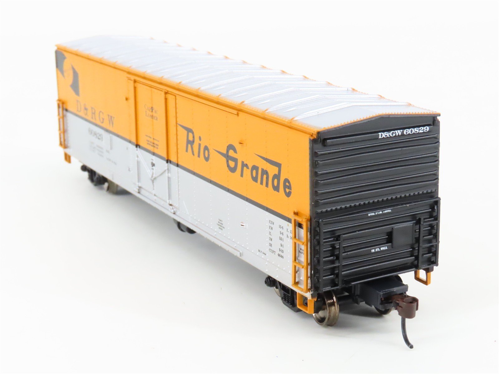 HO Scale Athearn 74805 D&RGW Rio Grande 50' Plug Door Box Car #60829