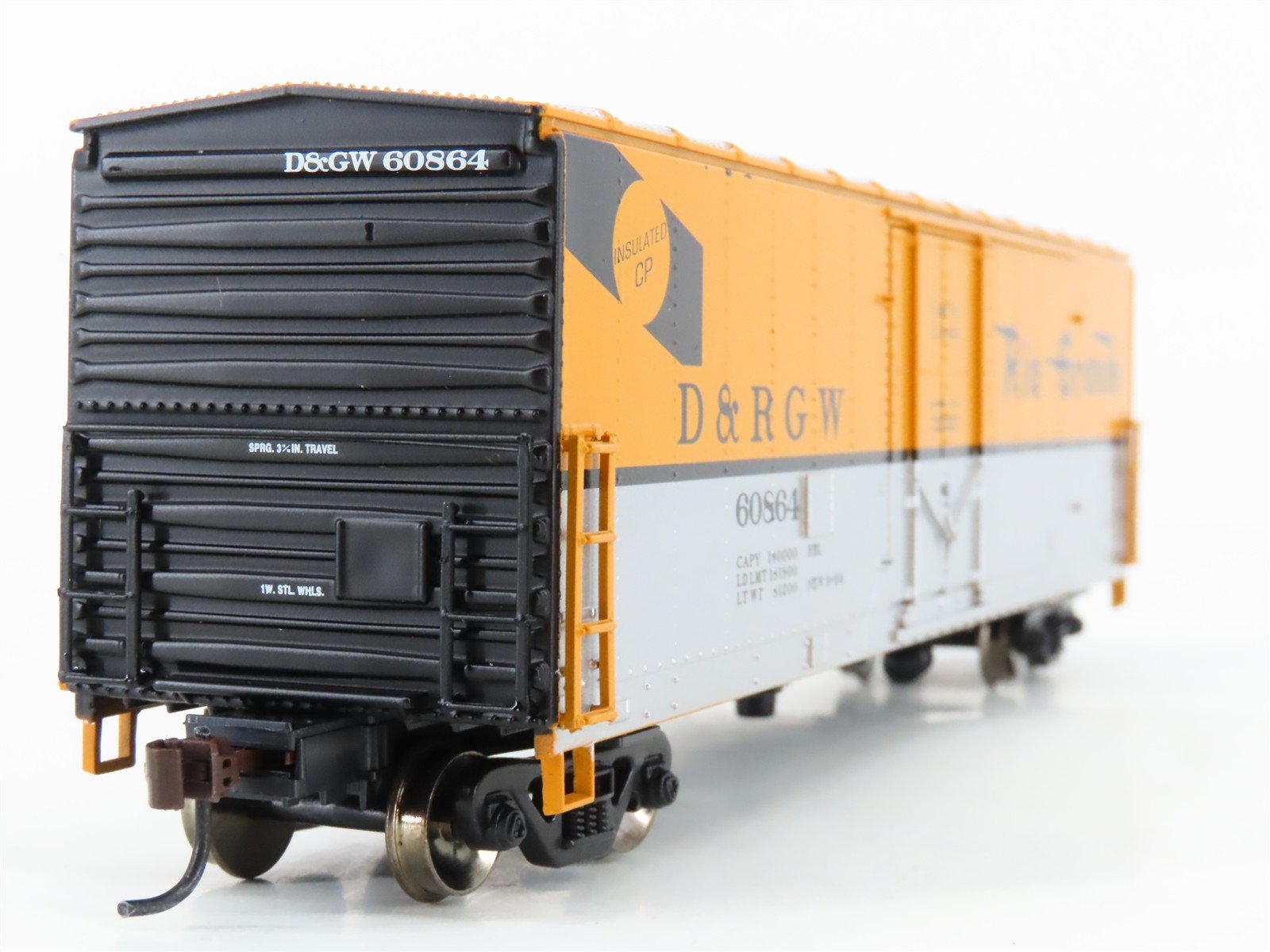 HO Scale Athearn 74806 D&RGW Rio Grande Railroad 50' Plug Door Box Car #60864