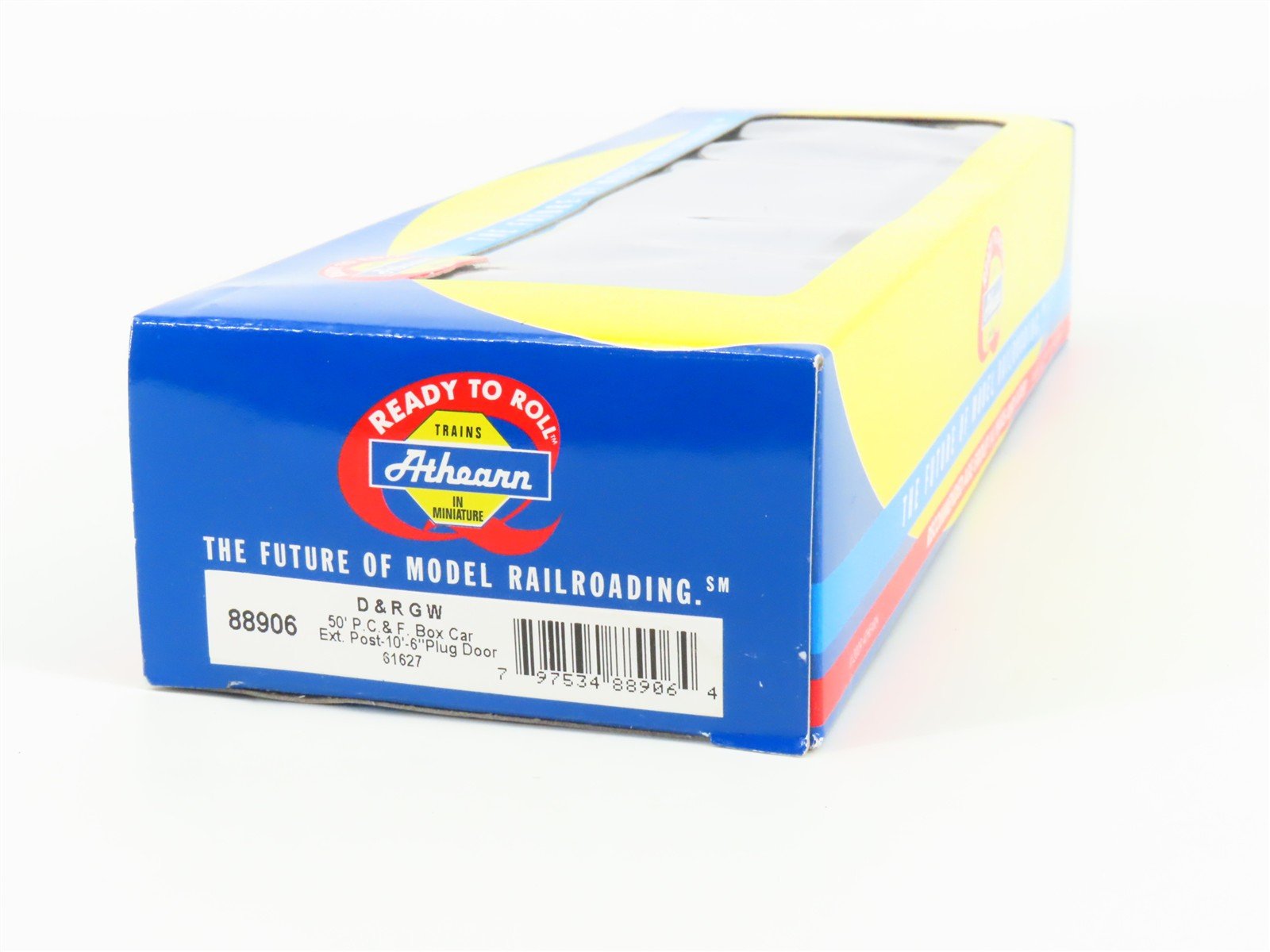 HO Scale Athearn 88906 D&RGW Rio Grande Railroad 50' Plug Door Box Car #61627