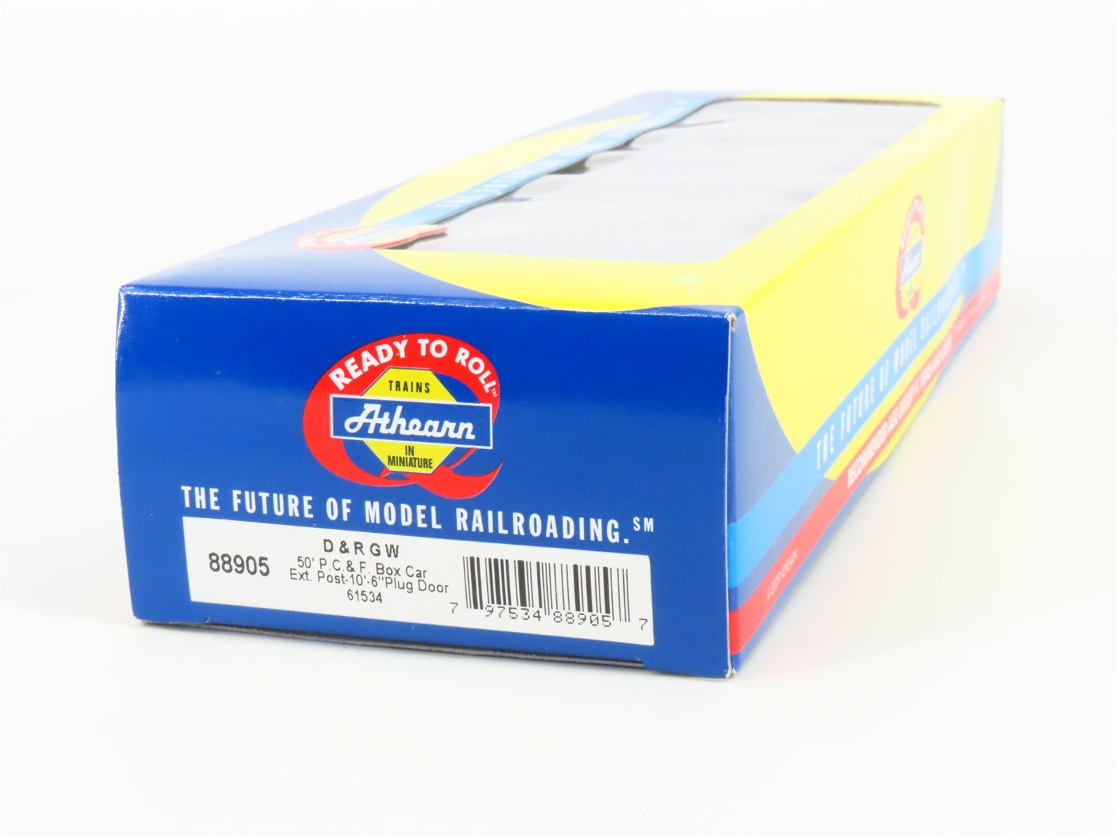 HO Scale Athearn 88905 D&RGW Rio Grande Railroad 50' Plug Door Box Car #61534