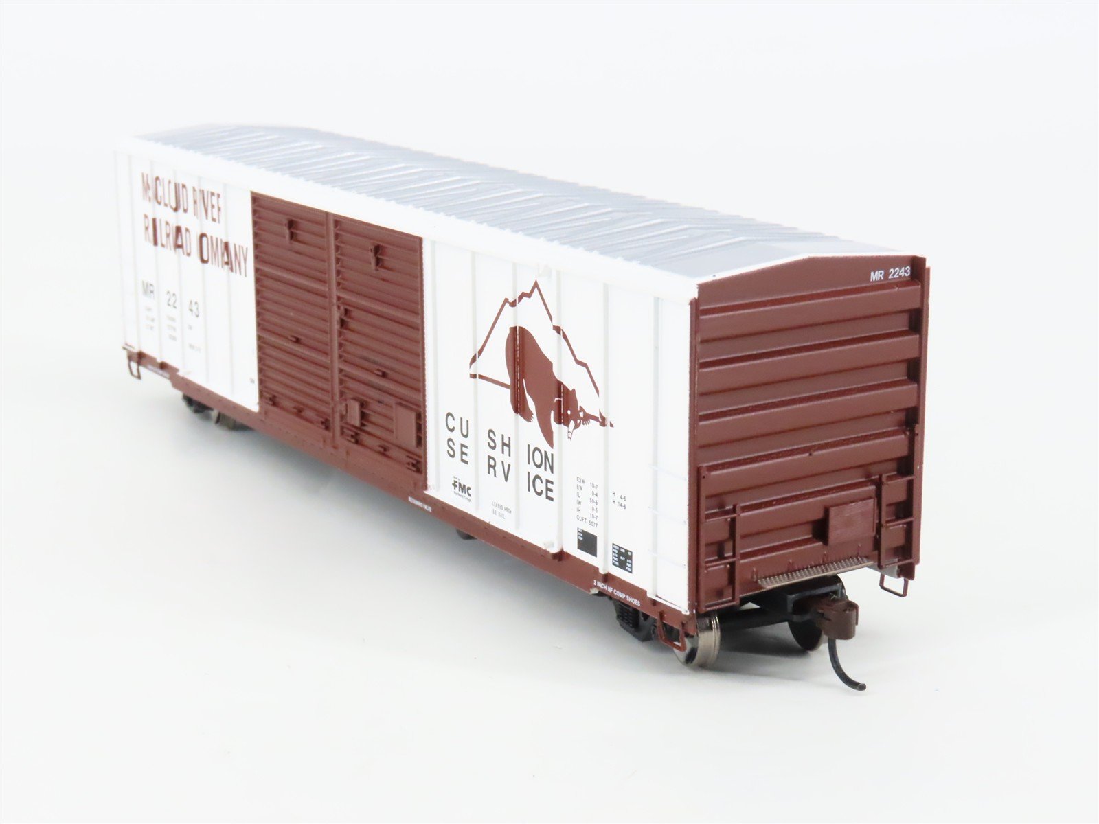 HO Scale Athearn 92857 MR McCloud River 50' Double Door Box Car #2243
