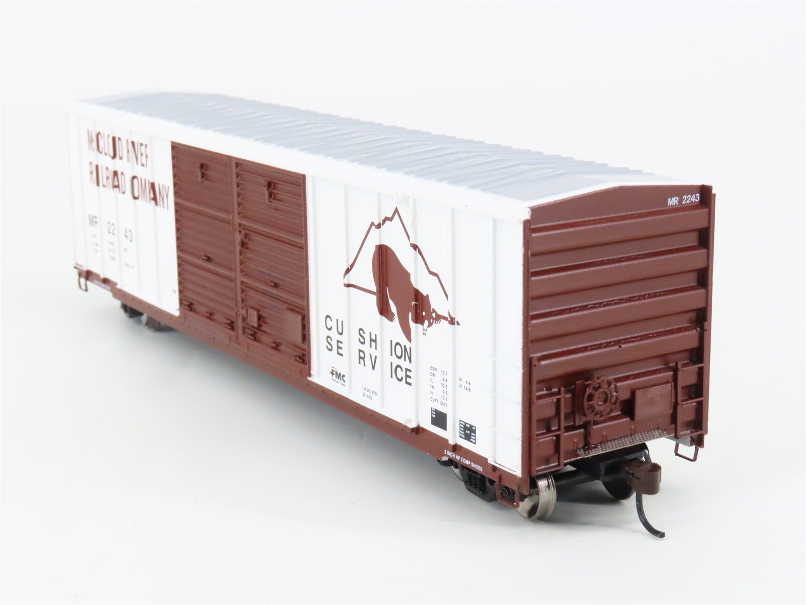 HO Scale Athearn 92857 MR McCloud River 50' Double Door Box Car #2243