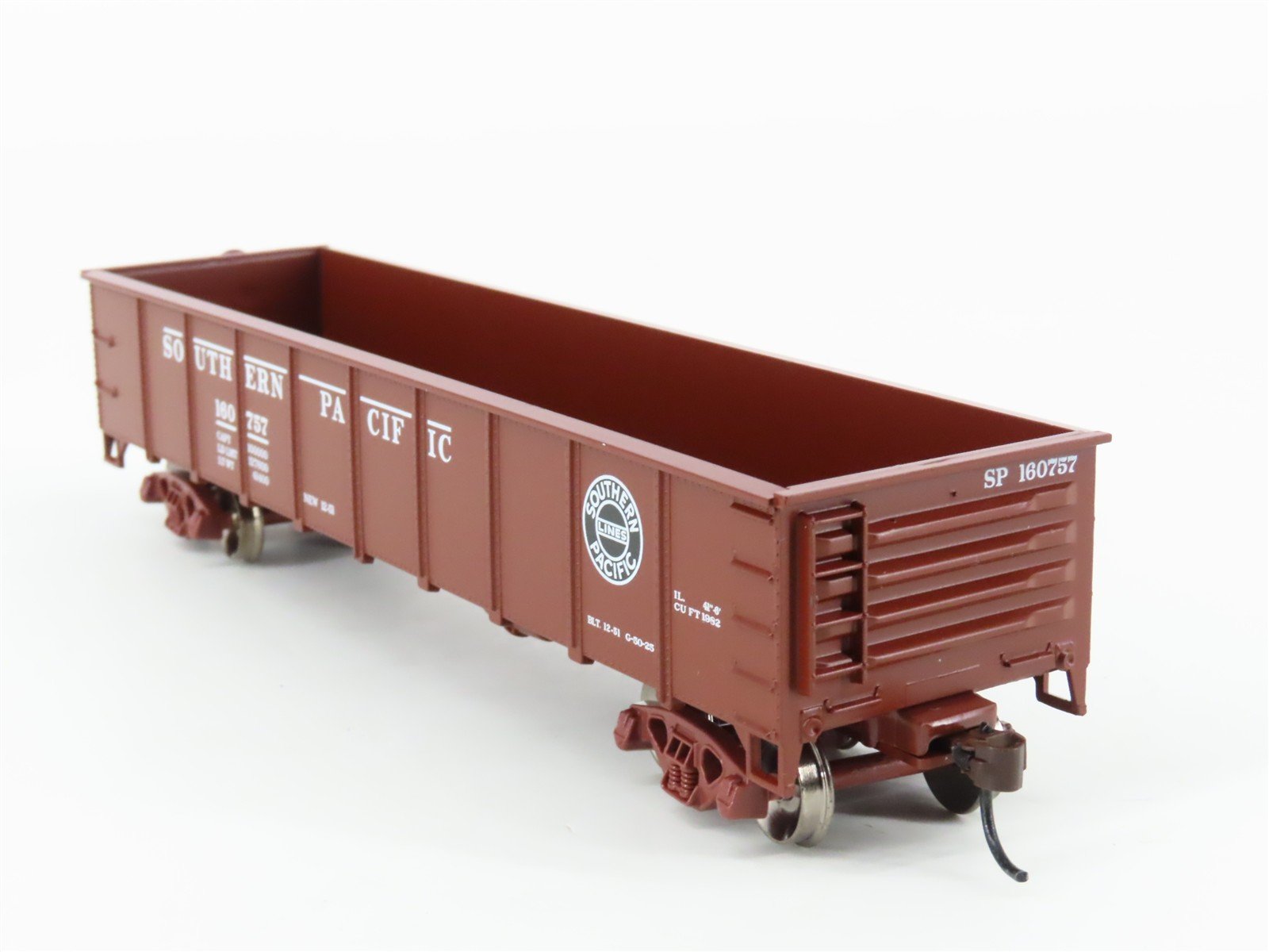 HO Scale Athearn 94334 SP Southern Pacific Railroad 40' Gondola #160757