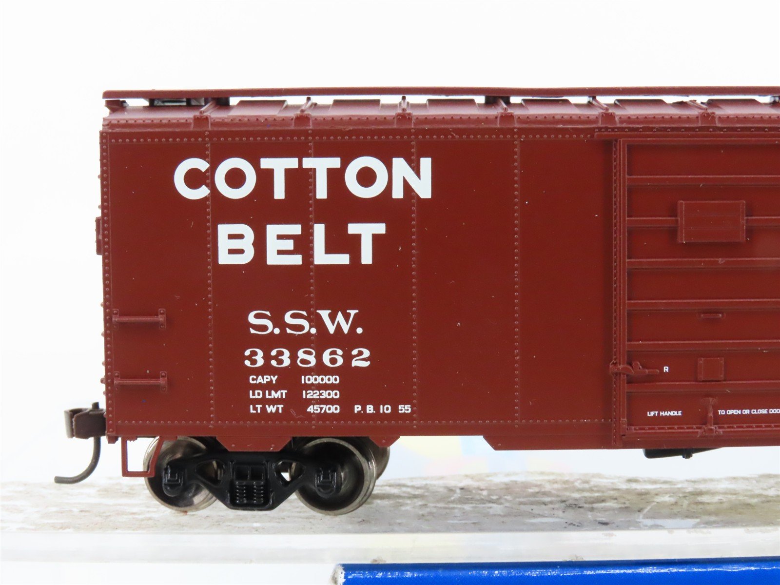 HO Scale Athearn 70334 SSW Cotton Belt Route 40' Single Door Box Car #33862