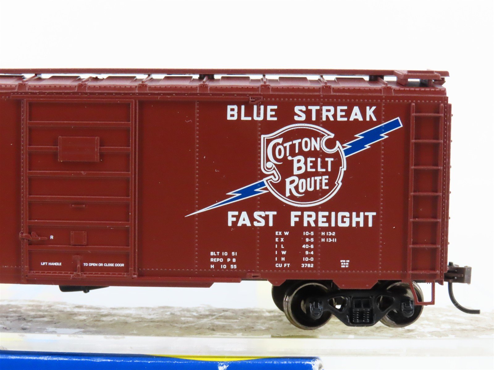 HO Scale Athearn 70334 SSW Cotton Belt Route 40' Single Door Box Car #33862