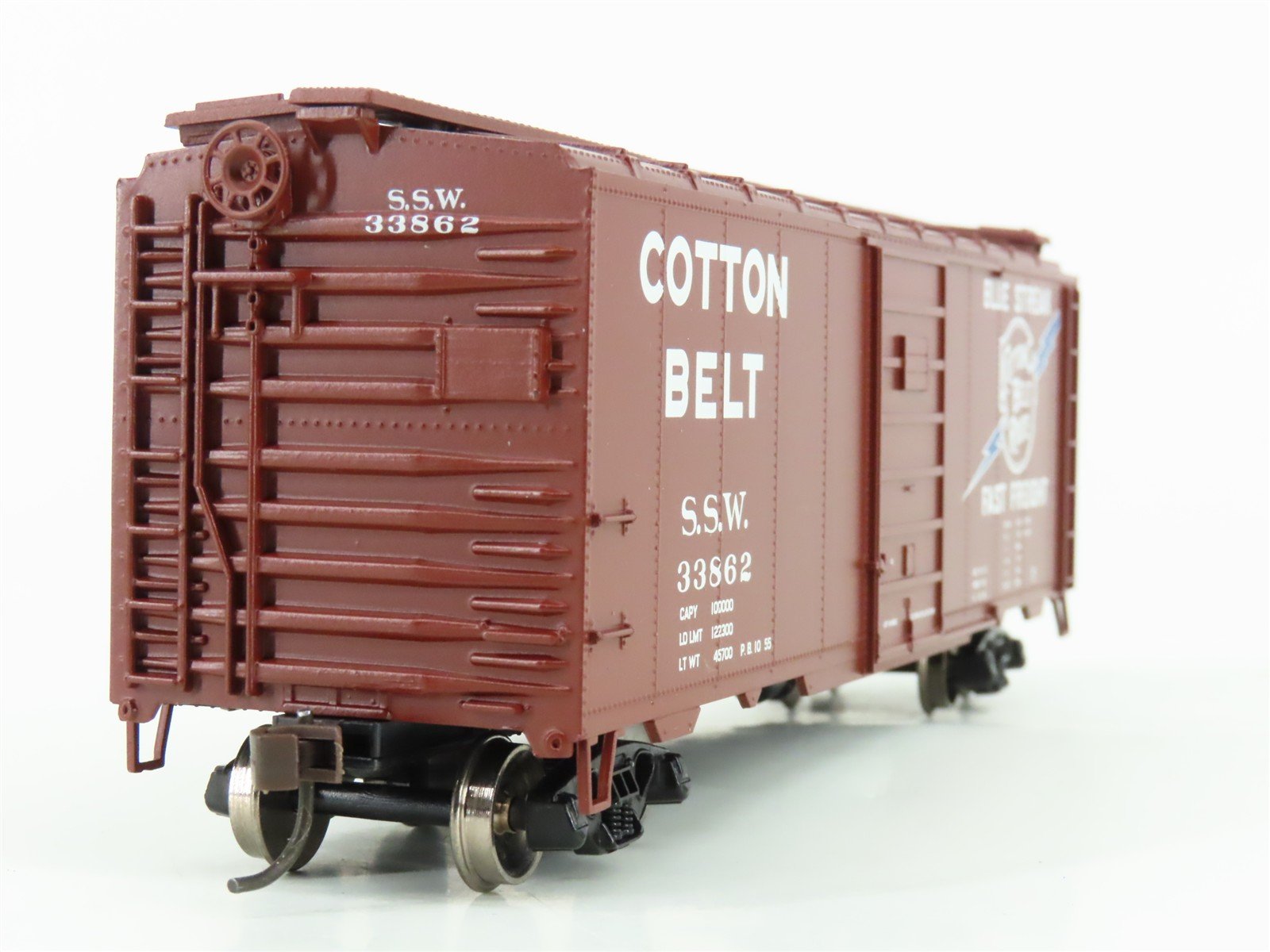 HO Scale Athearn 70334 SSW Cotton Belt Route 40' Single Door Box Car #33862