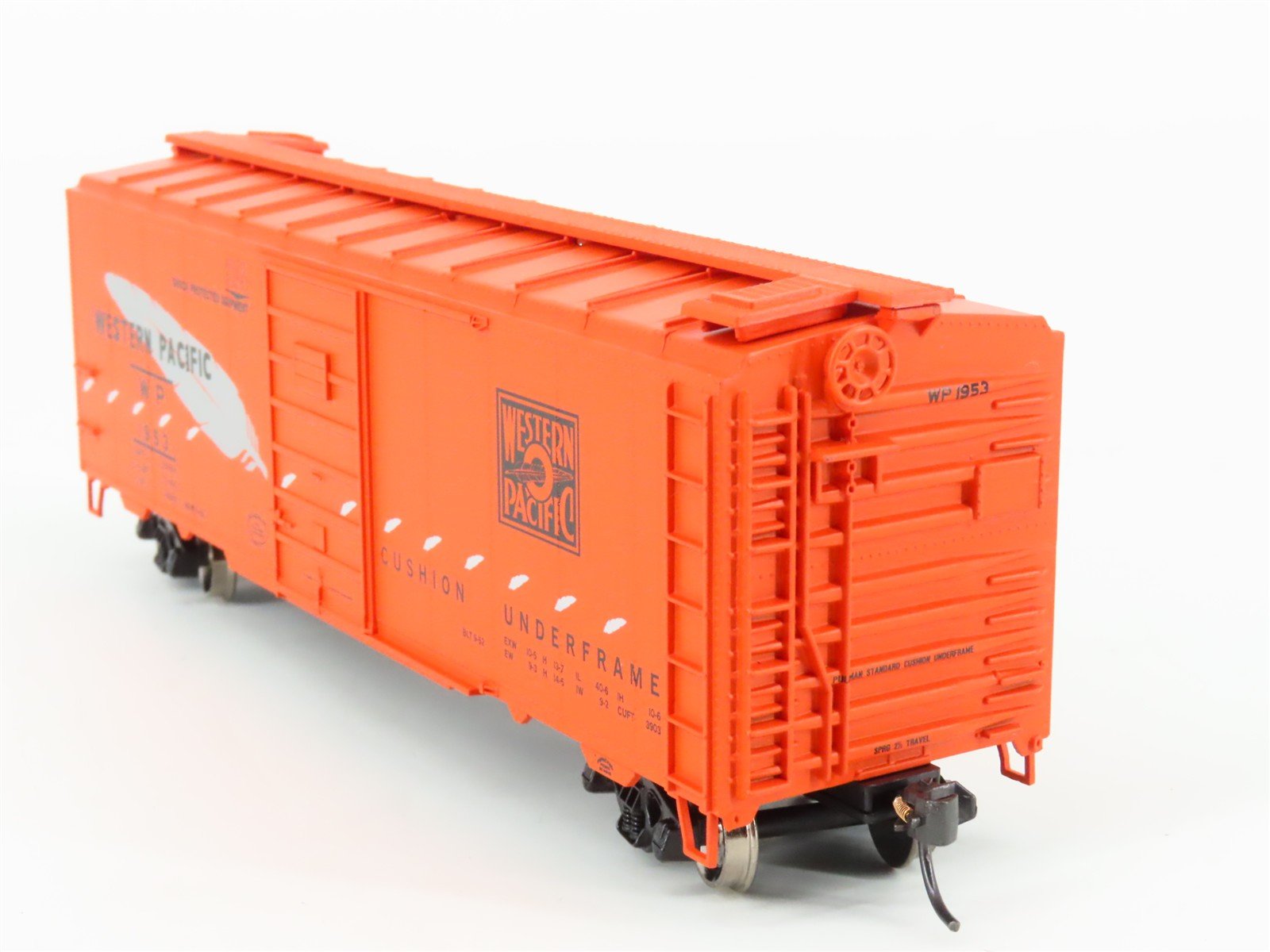 HO Scale Athearn 70321 WP Western Pacific Feather 40' Single Door Box Car #1953